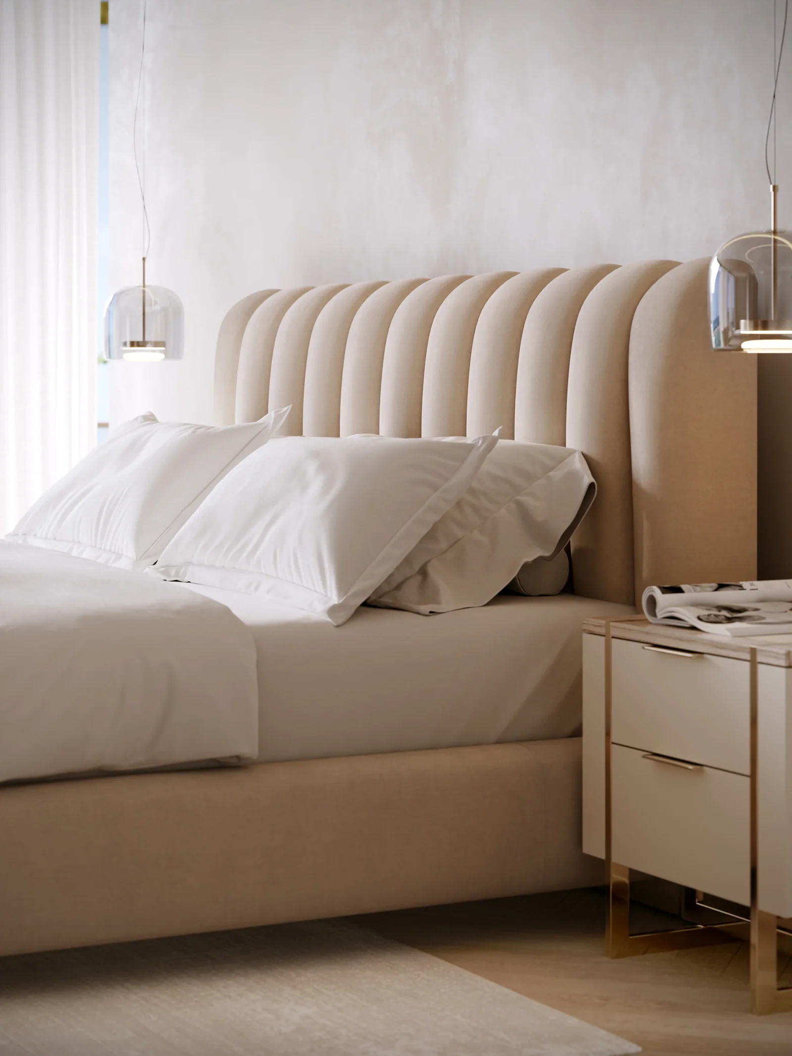 Well Balanced Kg Bed Ecru — view 4