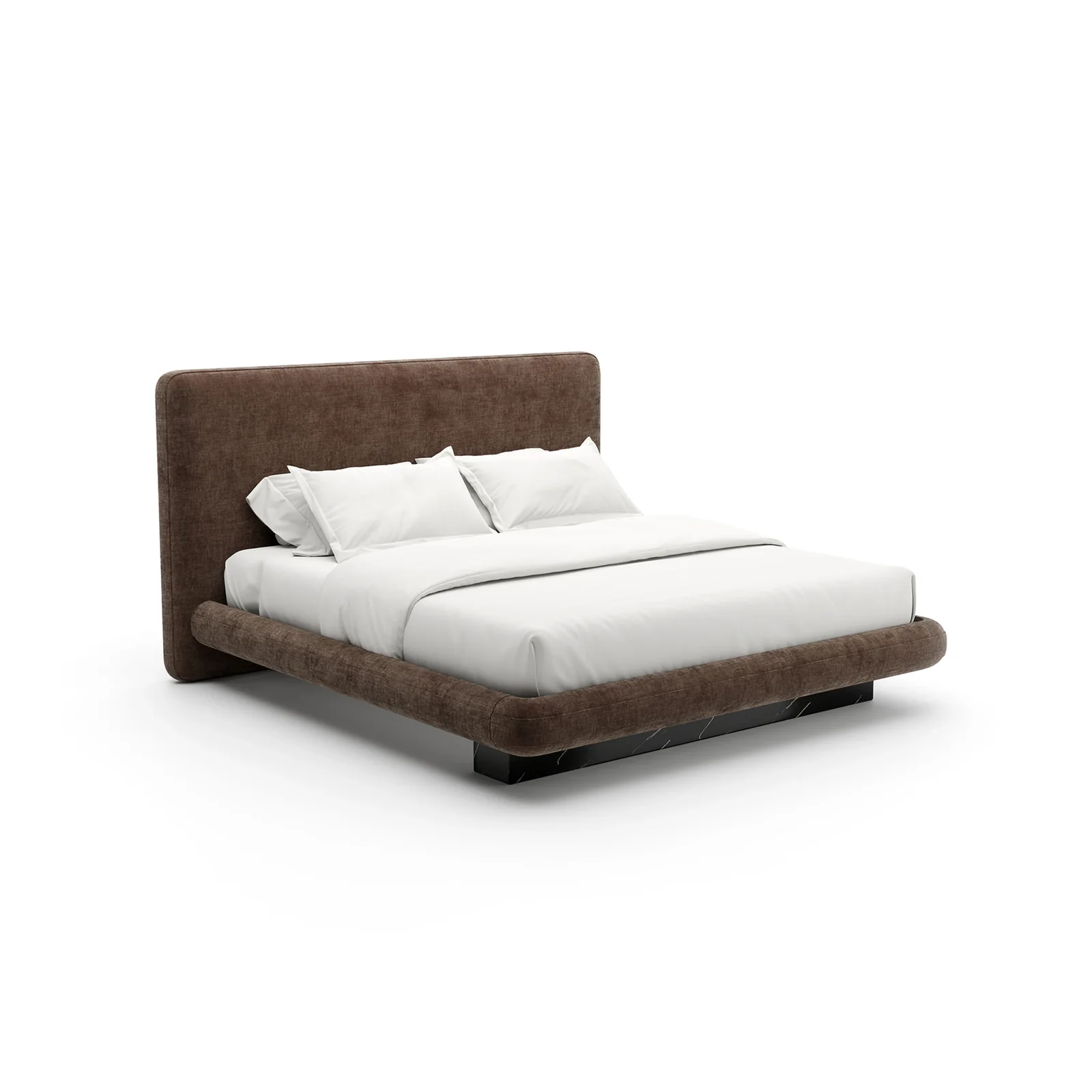Overlap Uph Kg Bed Dark Taupe — view 2