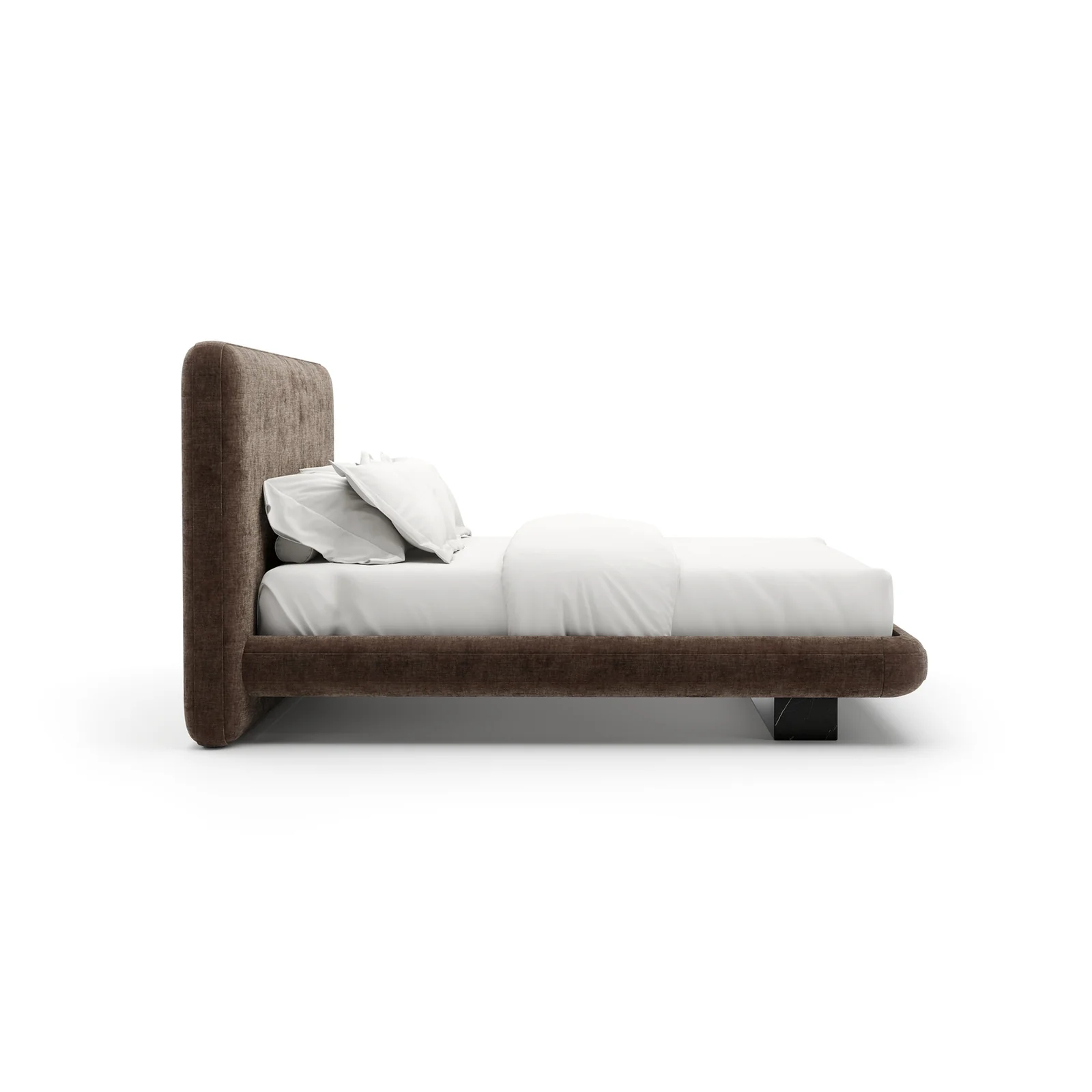 Overlap Uph Kg Bed Dark Taupe — view 3