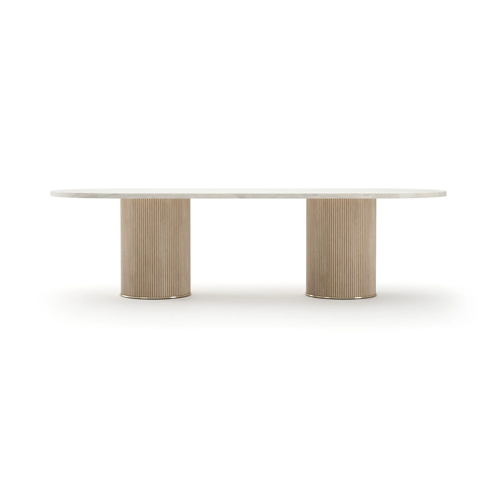 Rhythm Oval Stone Top Dining Tbl