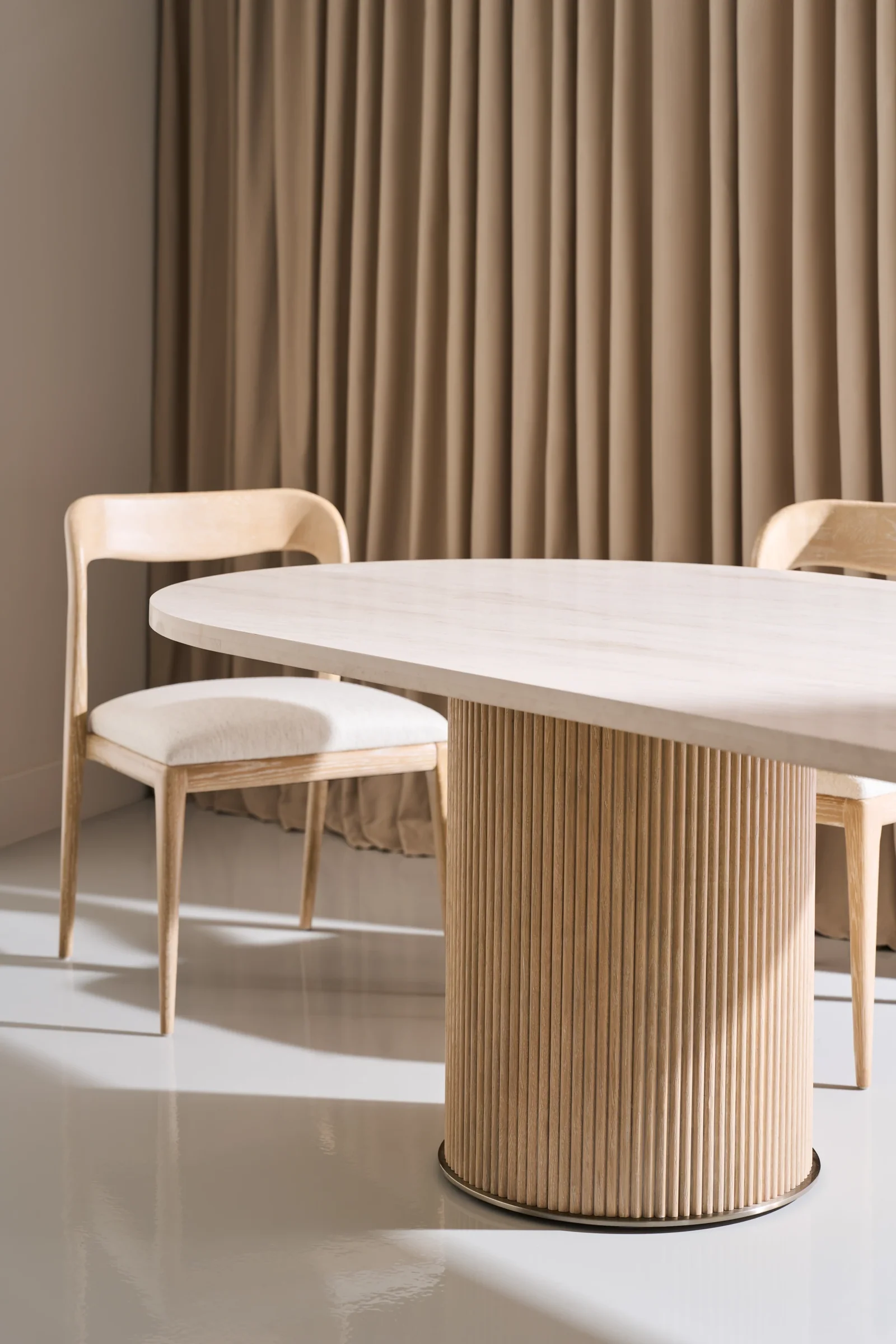 Rhythm Oval Stone Top Dining Tbl — view 5