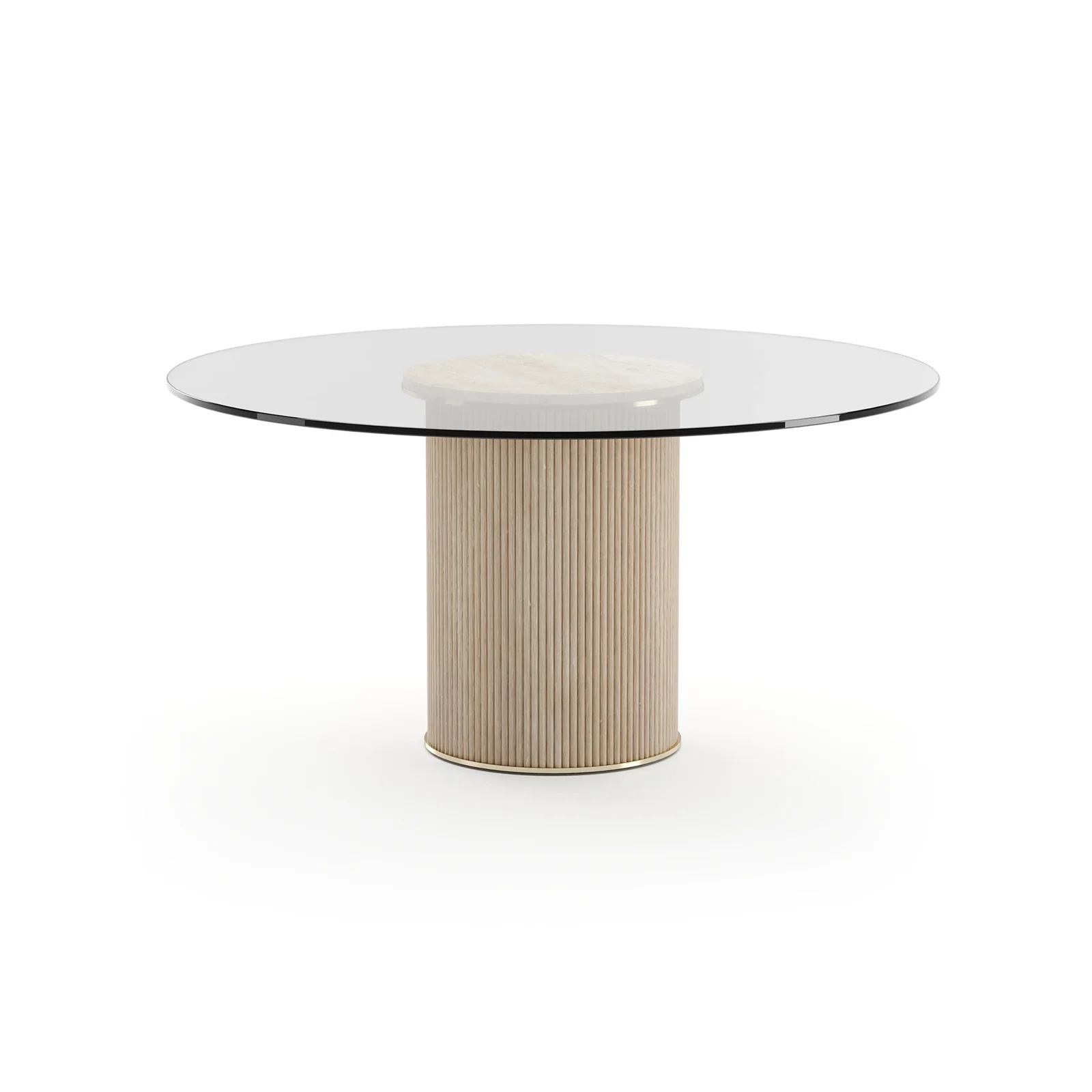 Rhythm Round Glass Top Dining Tbl — view 4