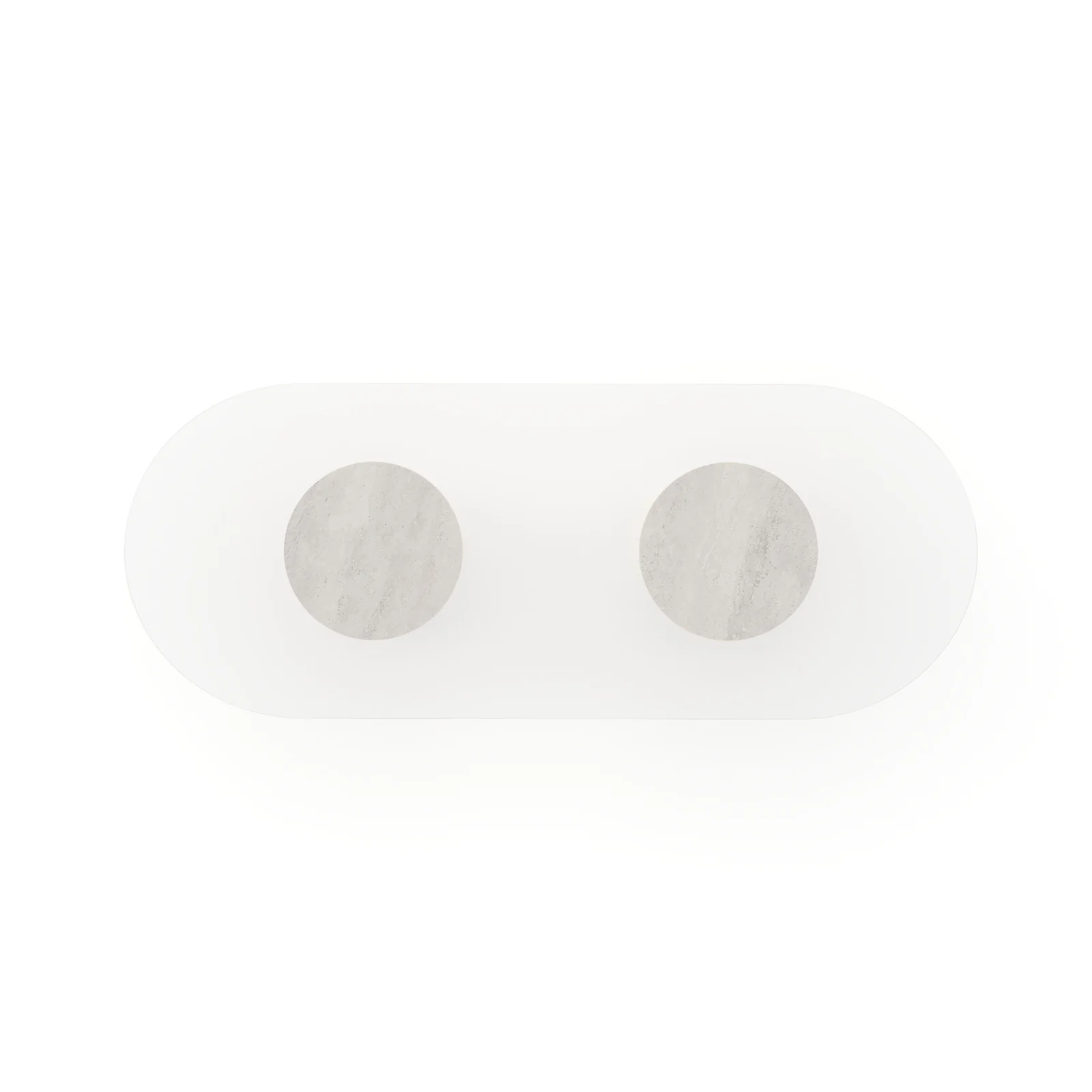 Rhythm Oval Glass Top Dining Table — view 3