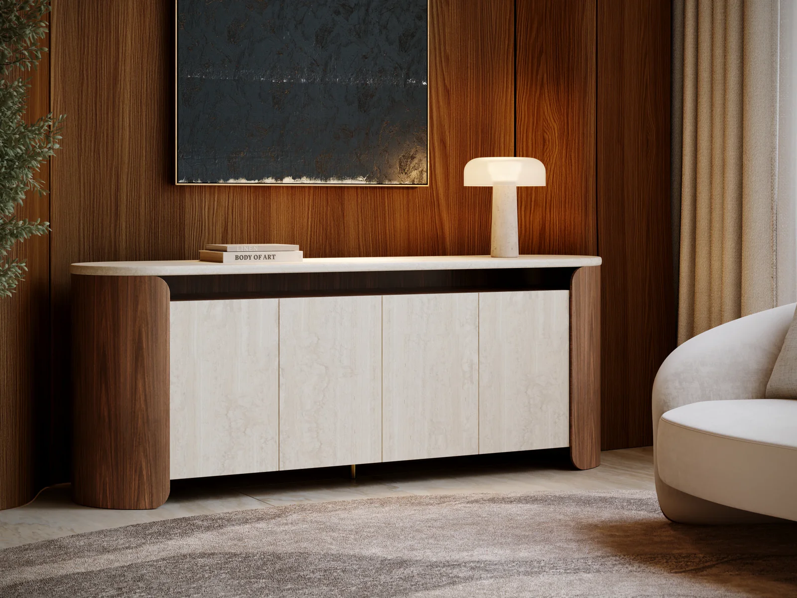 Fleur Open Sideboard — view 3