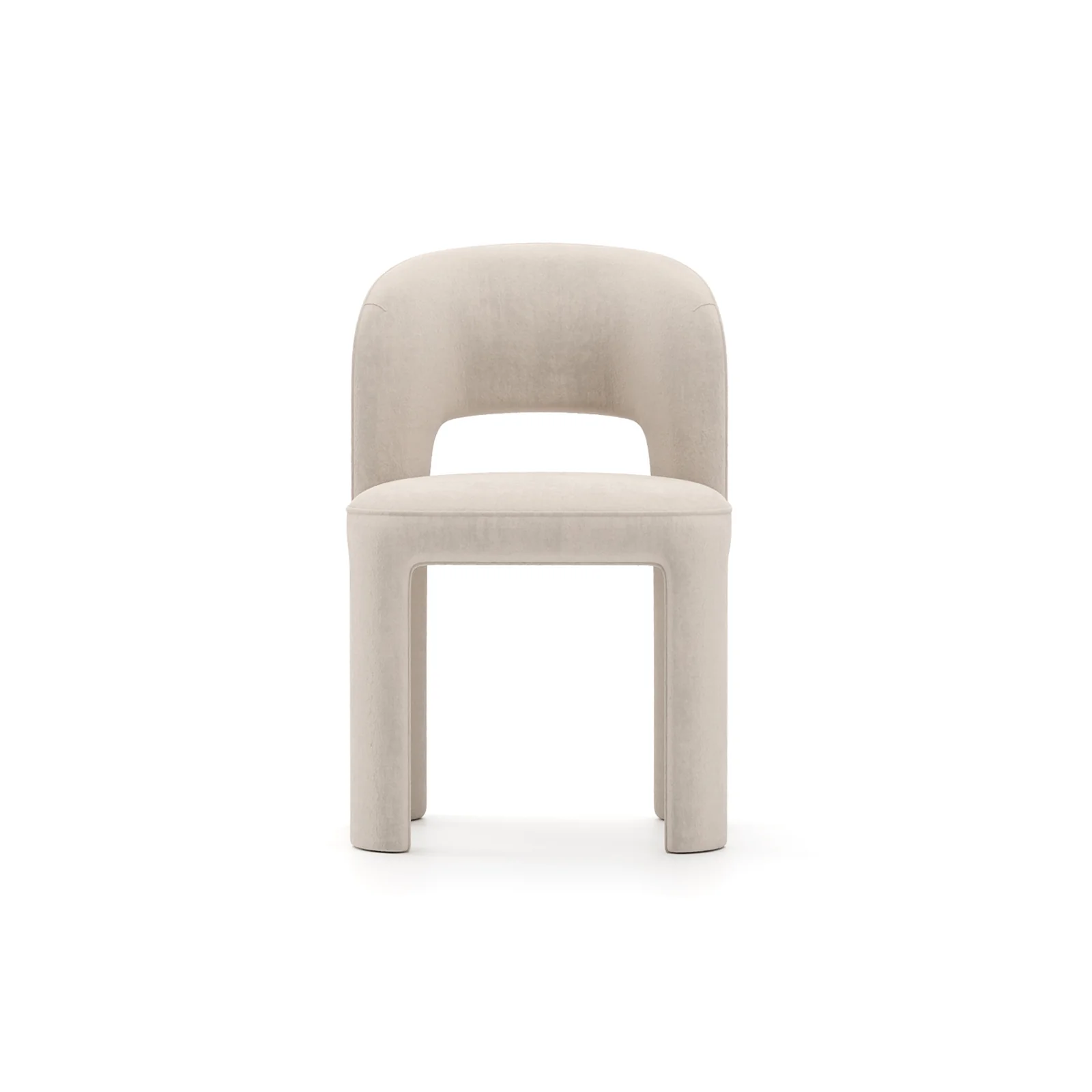 Overlap Side Chair Ivory