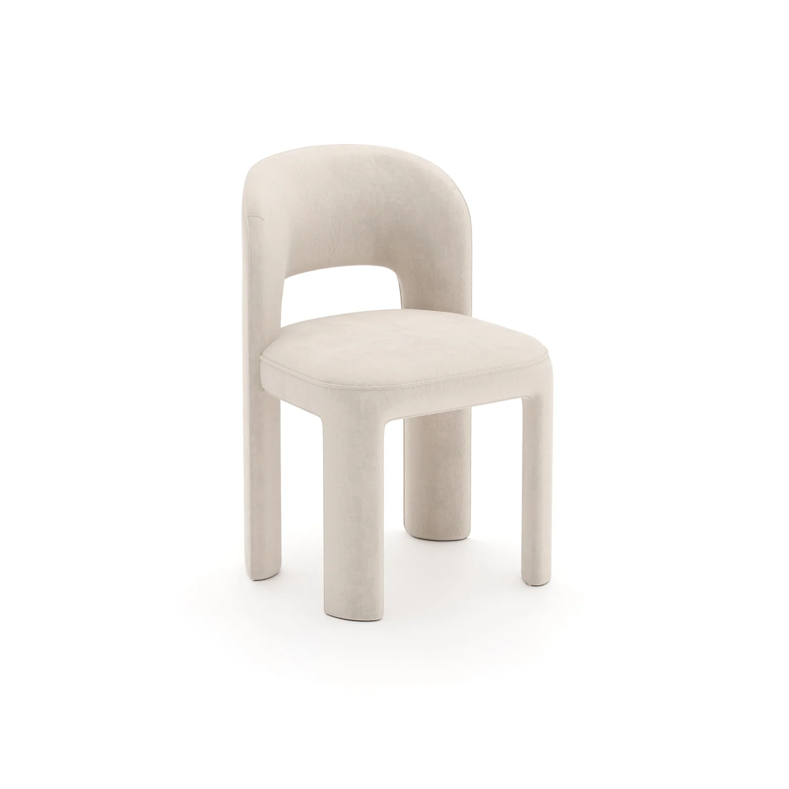 Overlap Side Chair Ivory — view 4