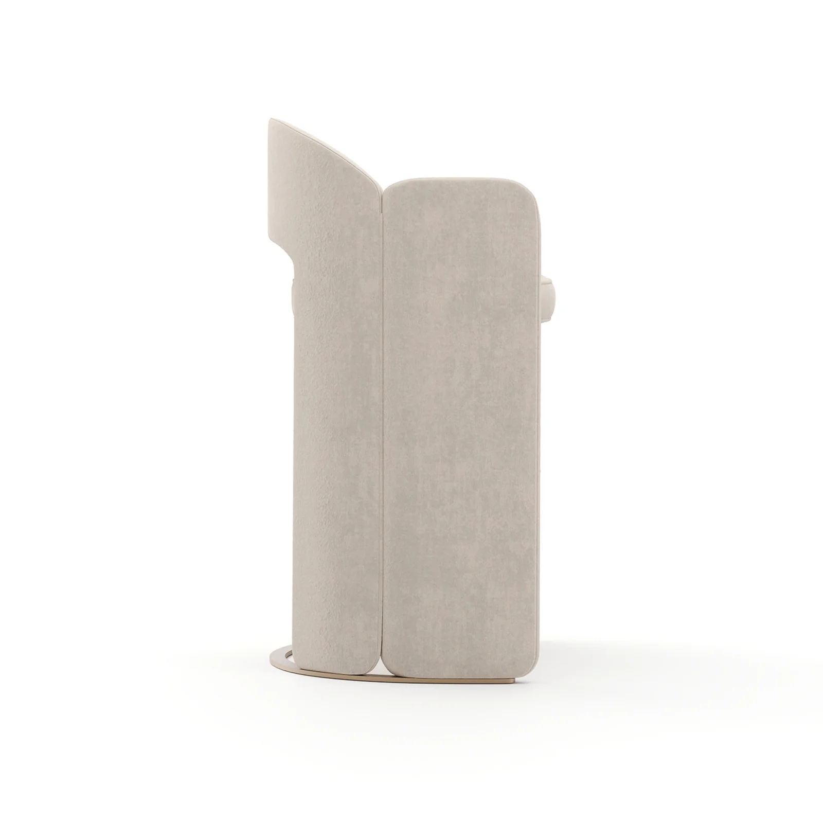 Overlap Bar Stool Ivory — view 5