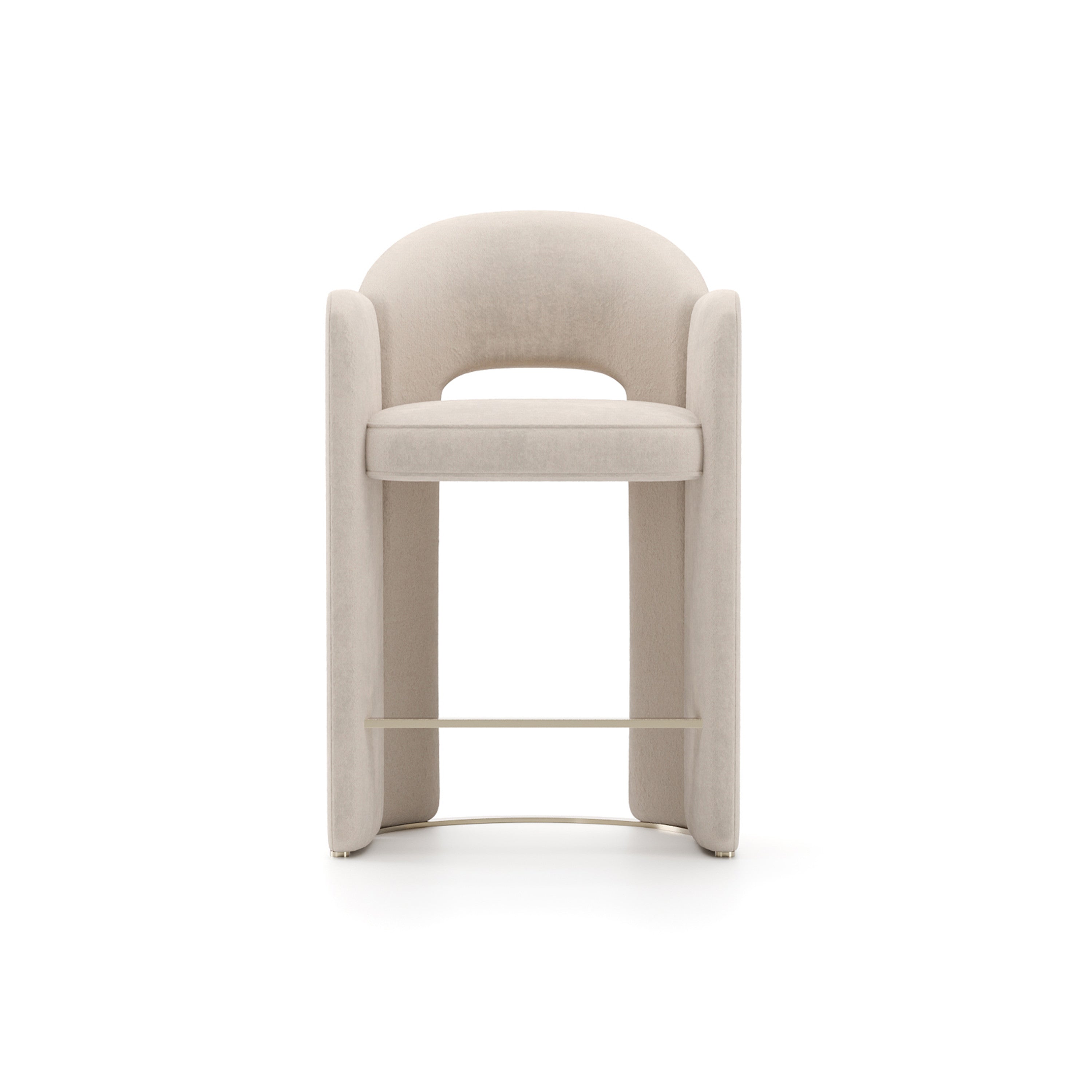Overlap Counter Stool Ivory