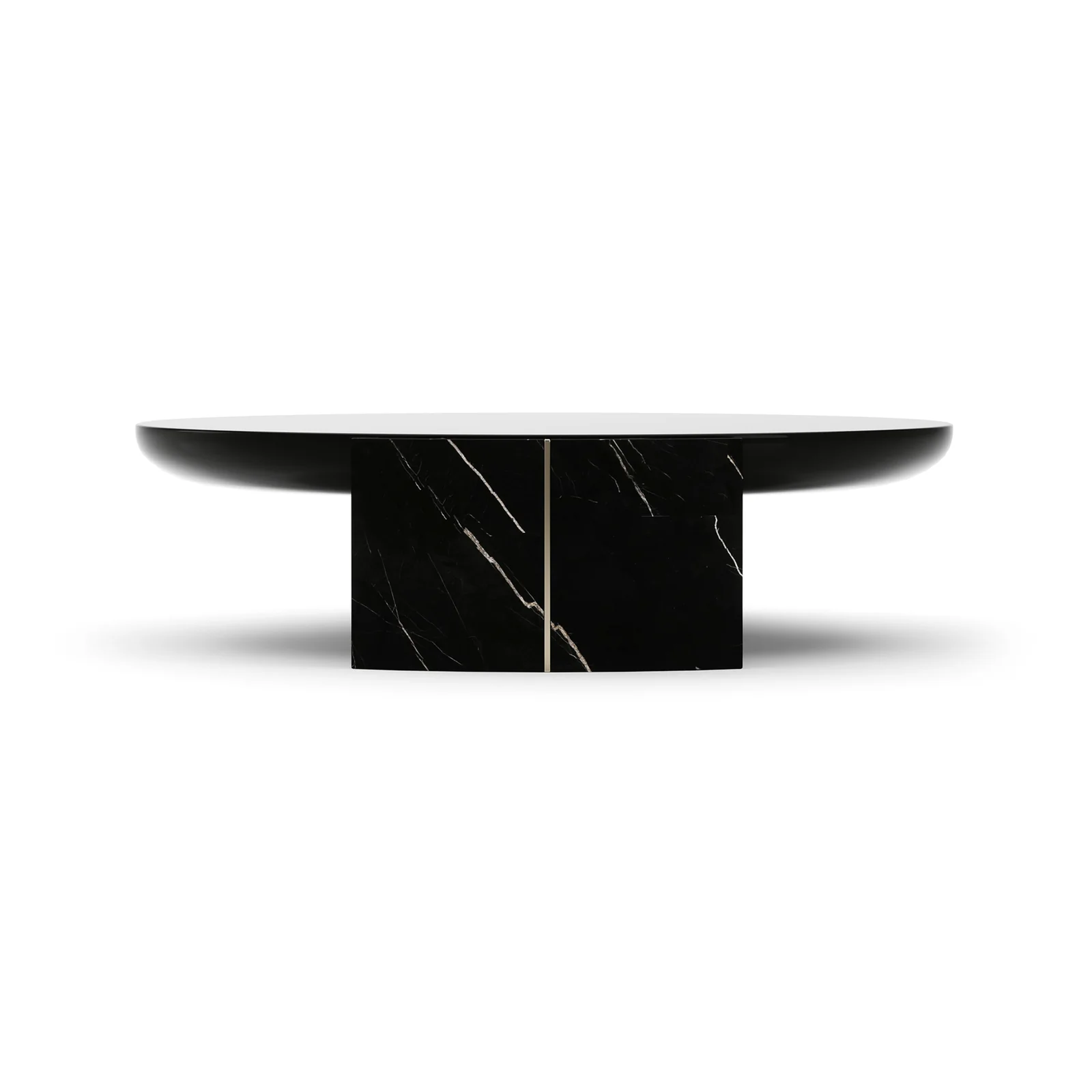 Overlap Round Cocktail Table Dark — view 4