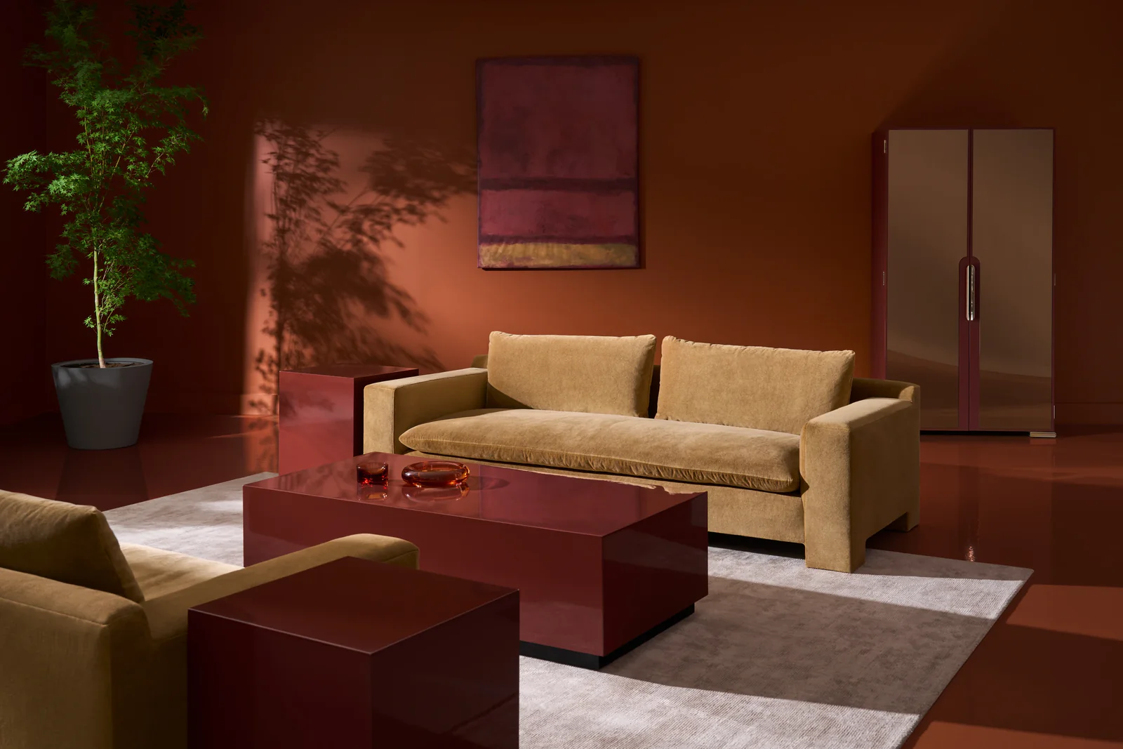 Cocktail Couture Sq End Tbl Rouge — view 2