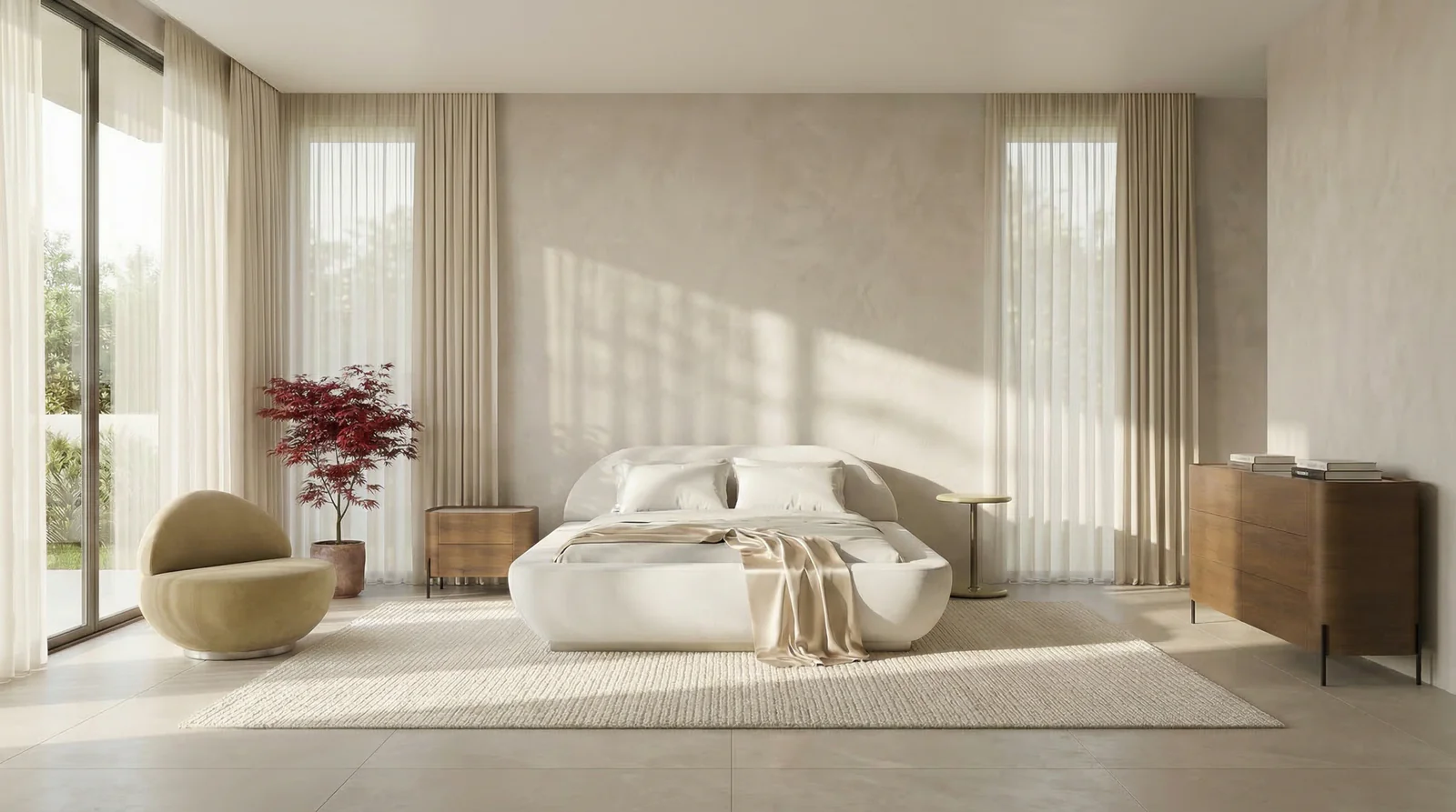 Jagger King Bed - Ivory — view 2