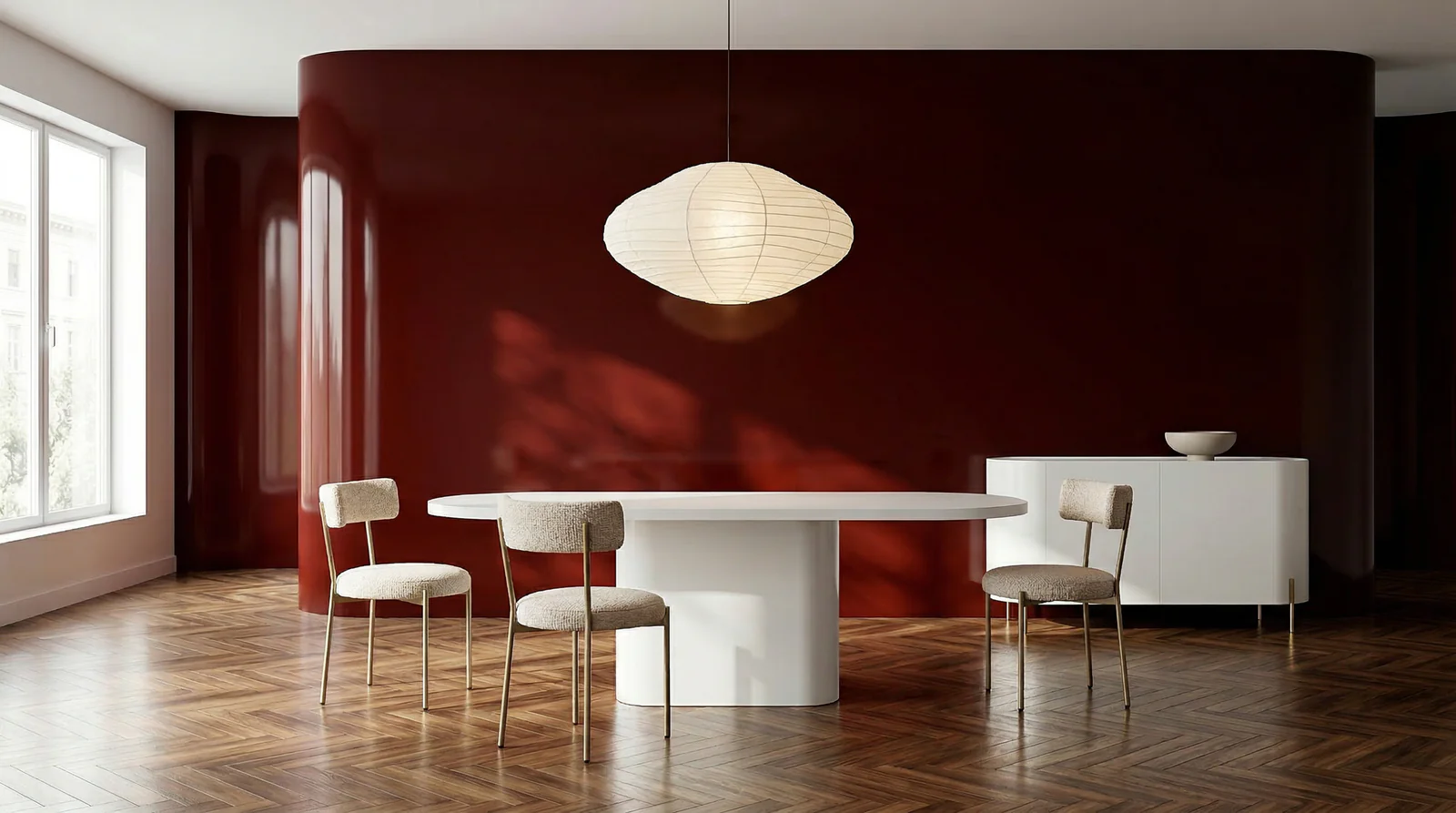 Atom Dining Table - Latte — view 2