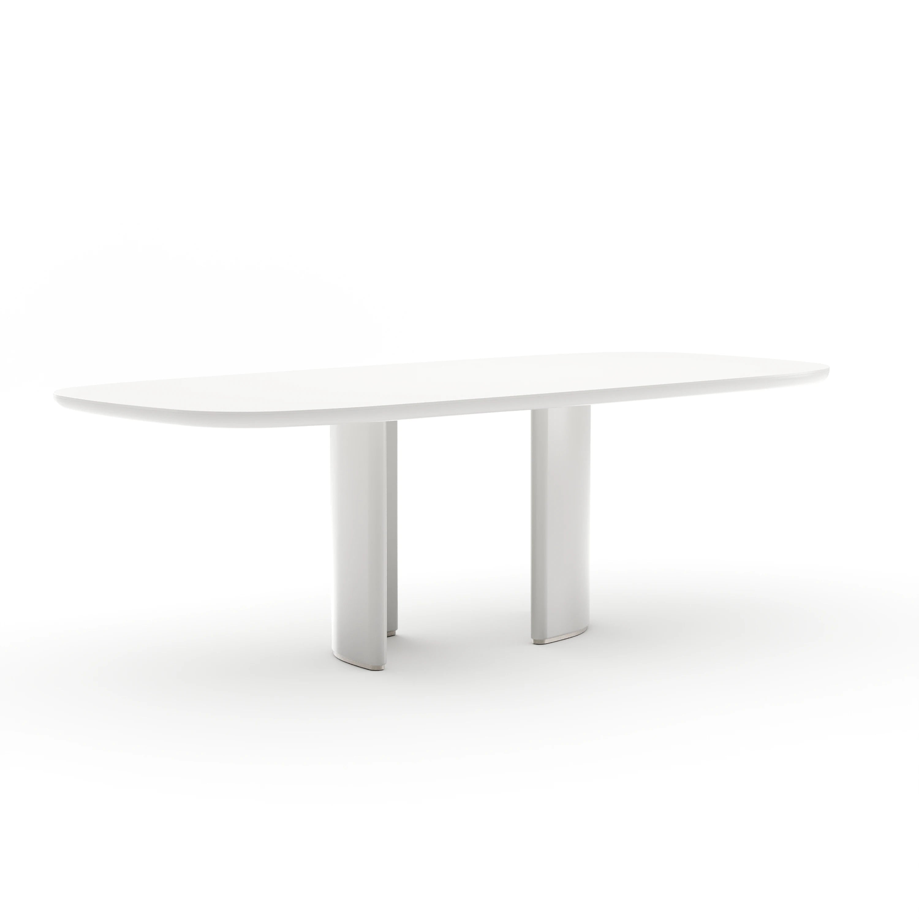 Tobie Rec Dining Table - Almond Milk