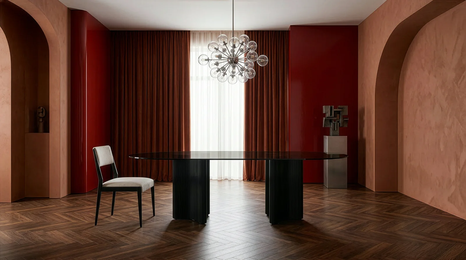 Viola Dining Table Smoked Glass — view 2