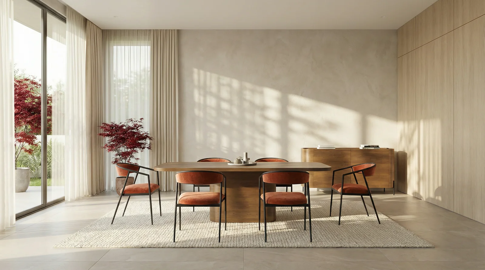Atom Dining Table - Chocolate Nougat — view 3