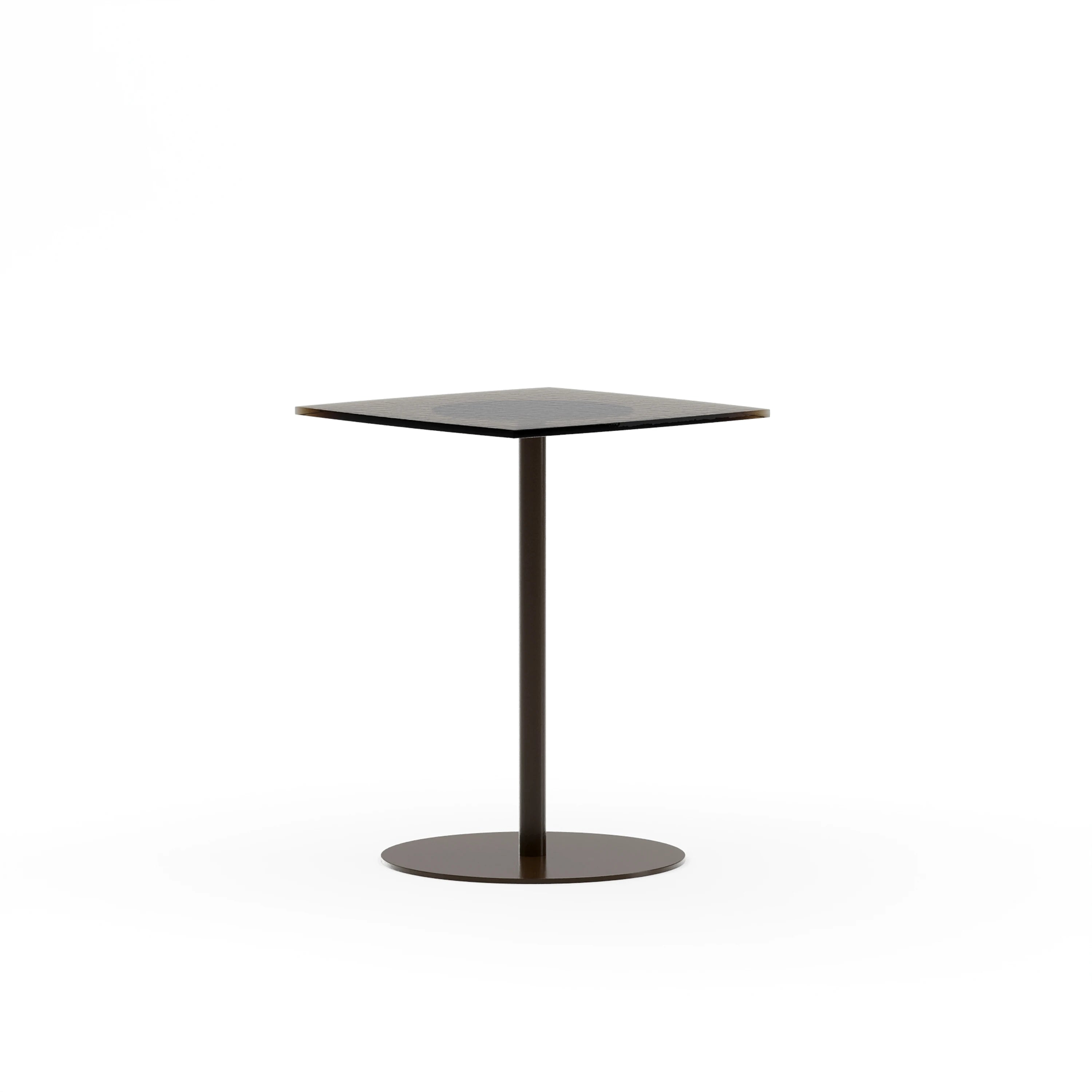 Resurface Bronze Glass Ped Side Table