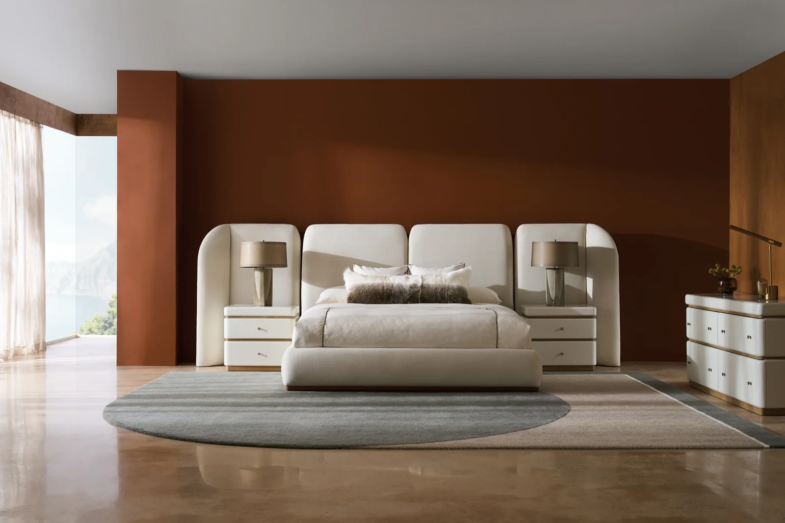 Malta Upholstered King Bed — view 5