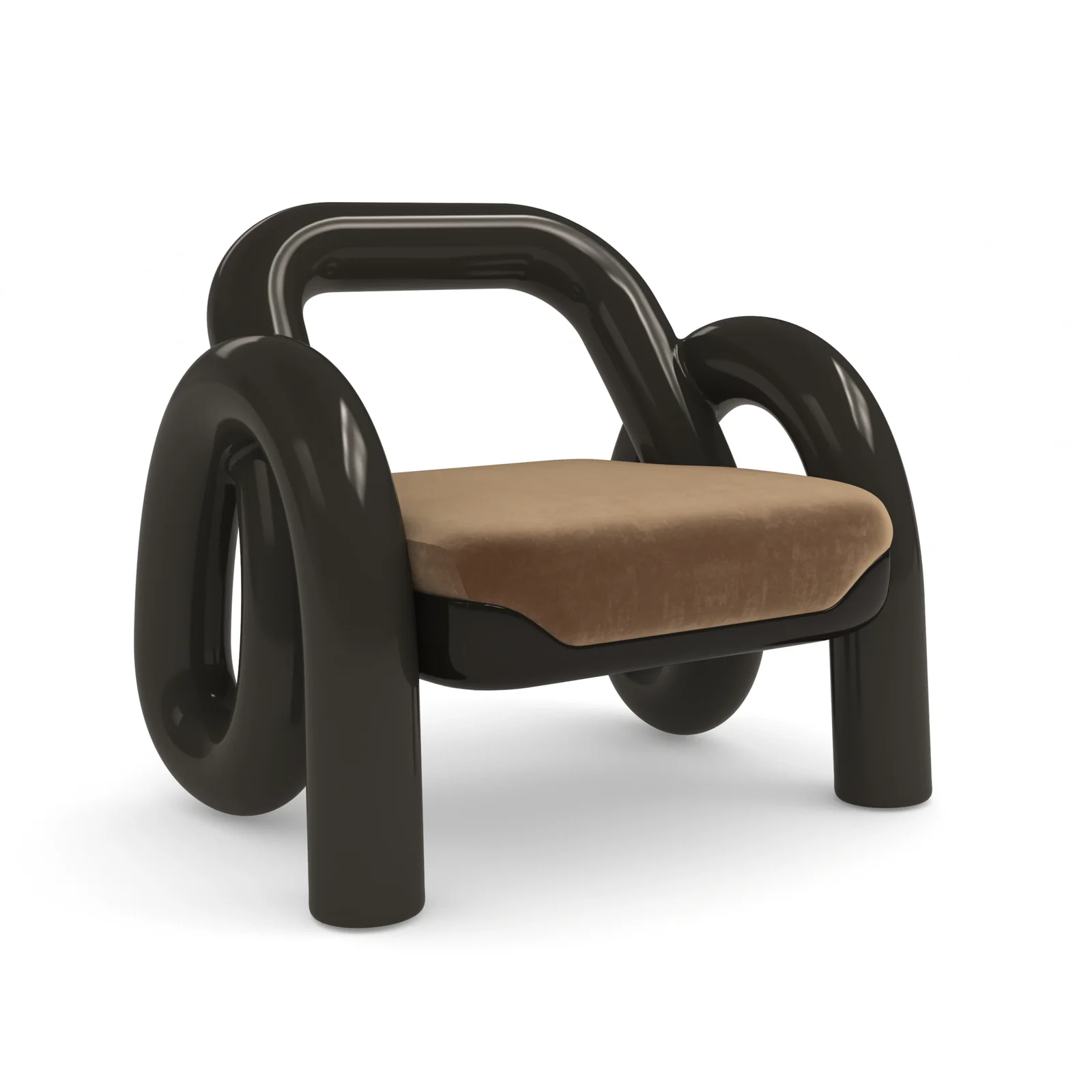 Gelee Accent Chair-Chocolate — view 5