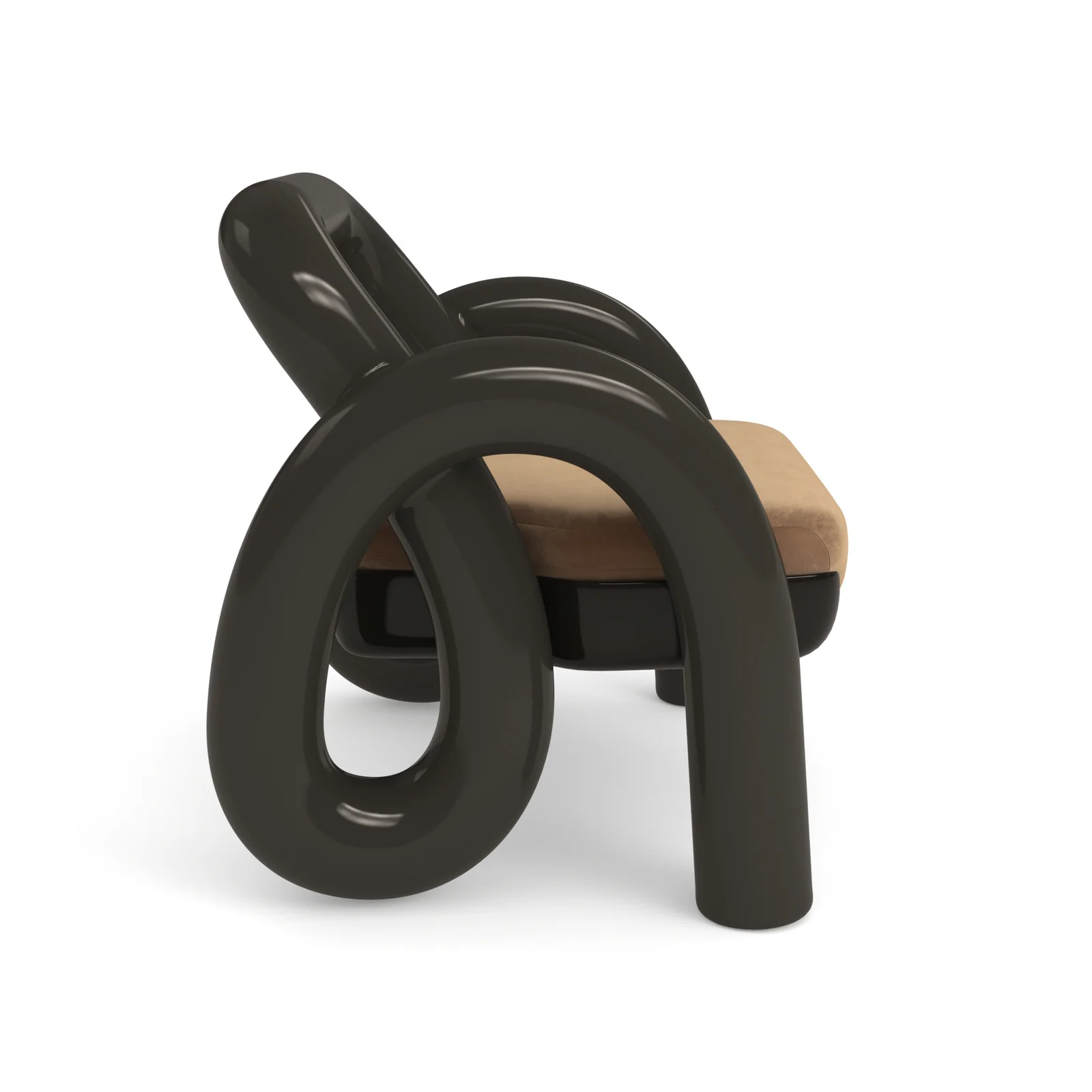 Gelee Accent Chair-Chocolate — view 6