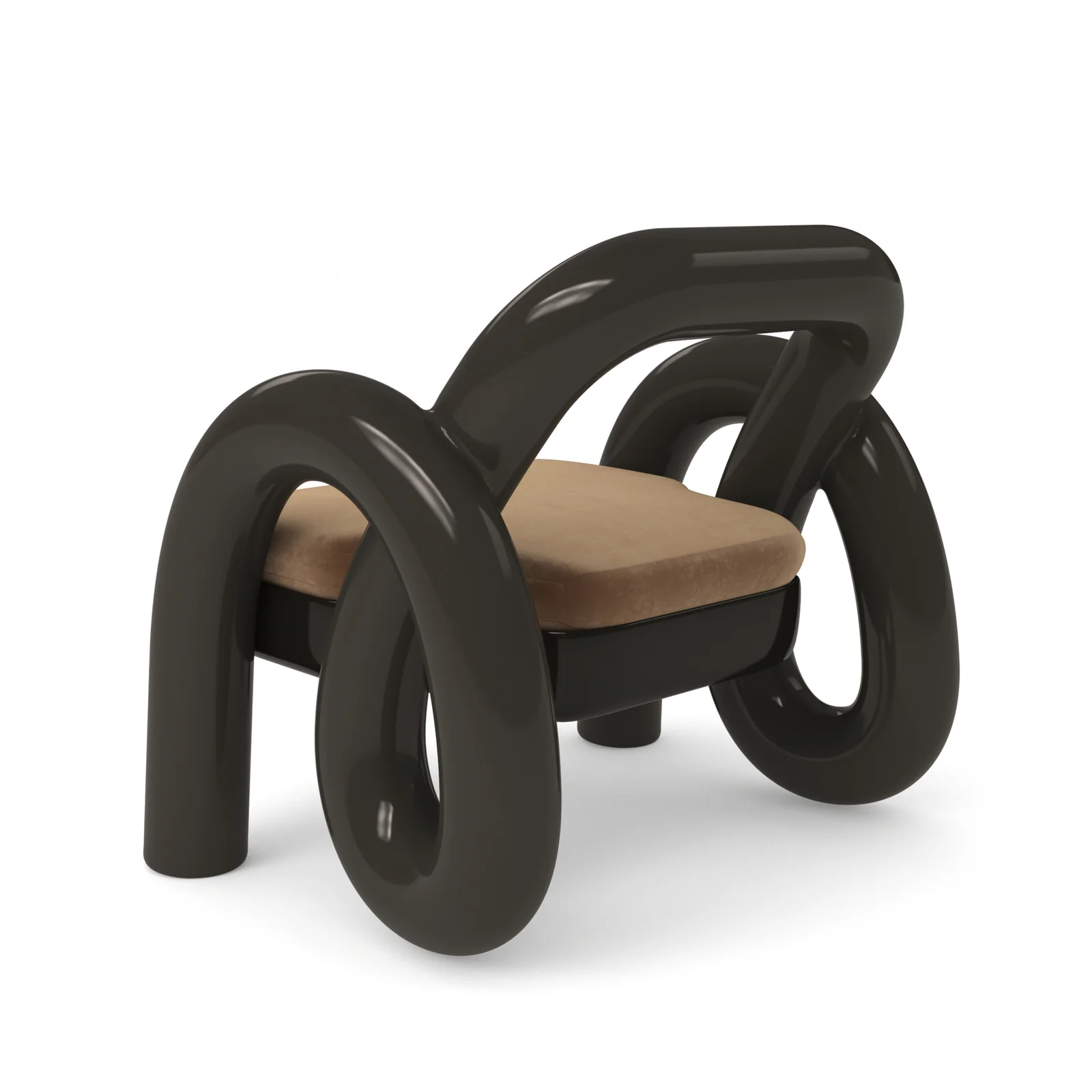 Gelee Accent Chair-Chocolate — view 7
