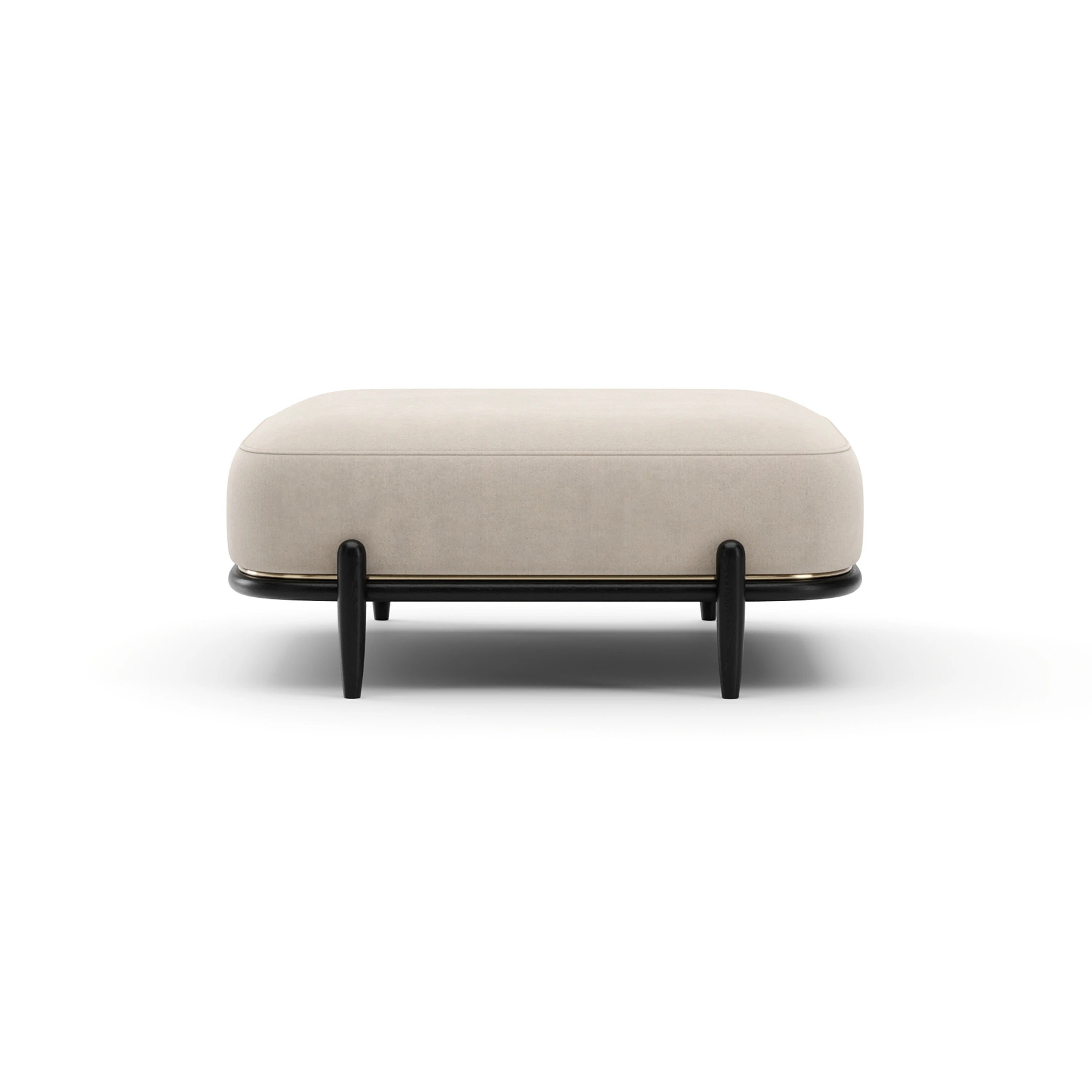 Madera Ottoman - Oatmeal