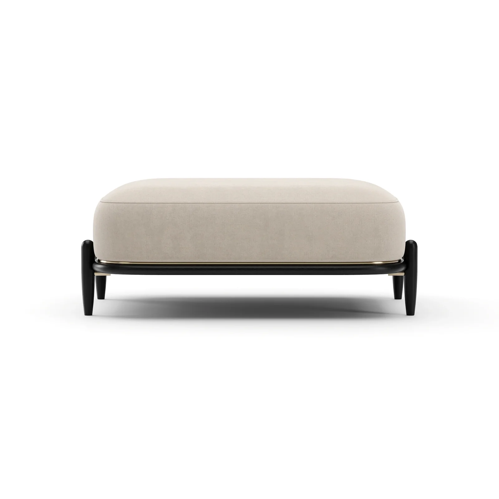 Madera Ottoman - Oatmeal — view 3