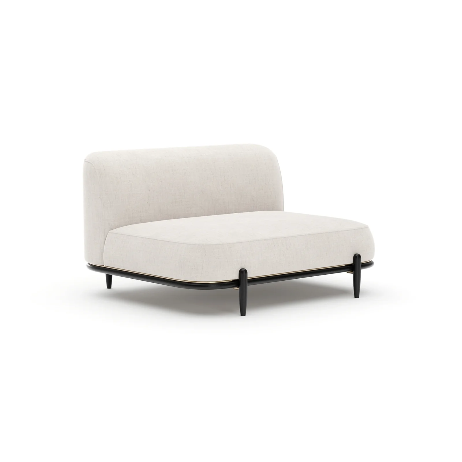 Madera Armless Chair - Oatmeal — view 2