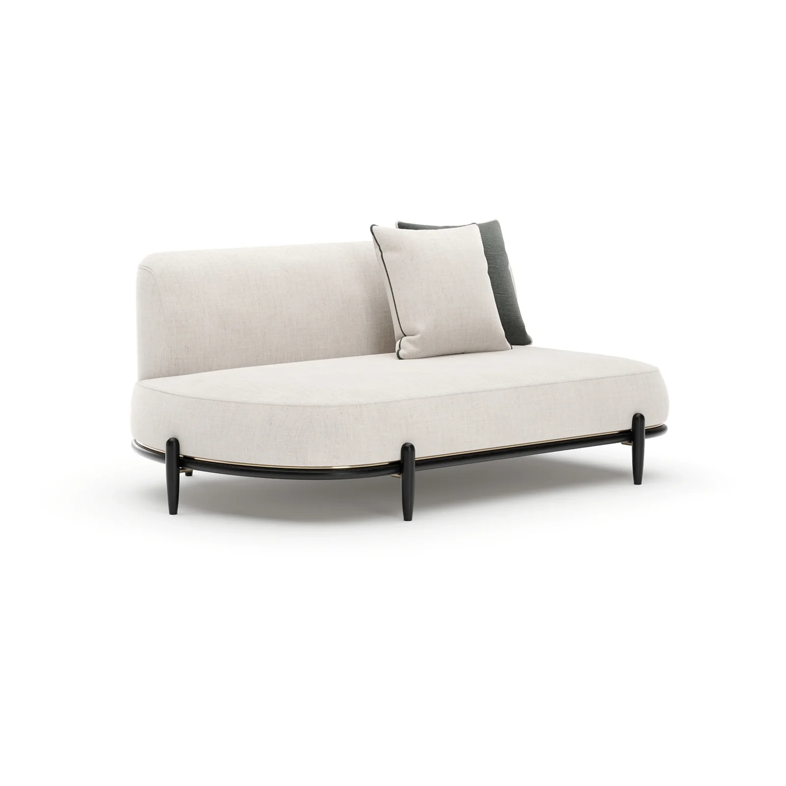 Madera Armless Laf Bumper - Oatmeal — view 2