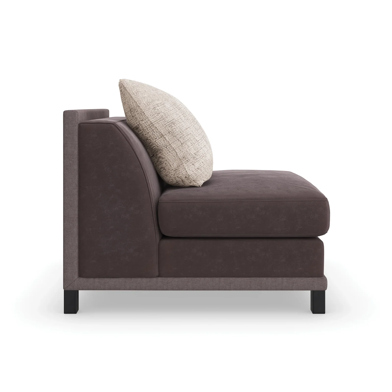 Tuxedo Armless Chair — view 4