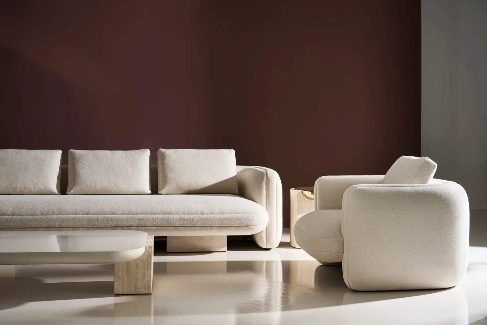 Overlap Sofa Ecru — view 2