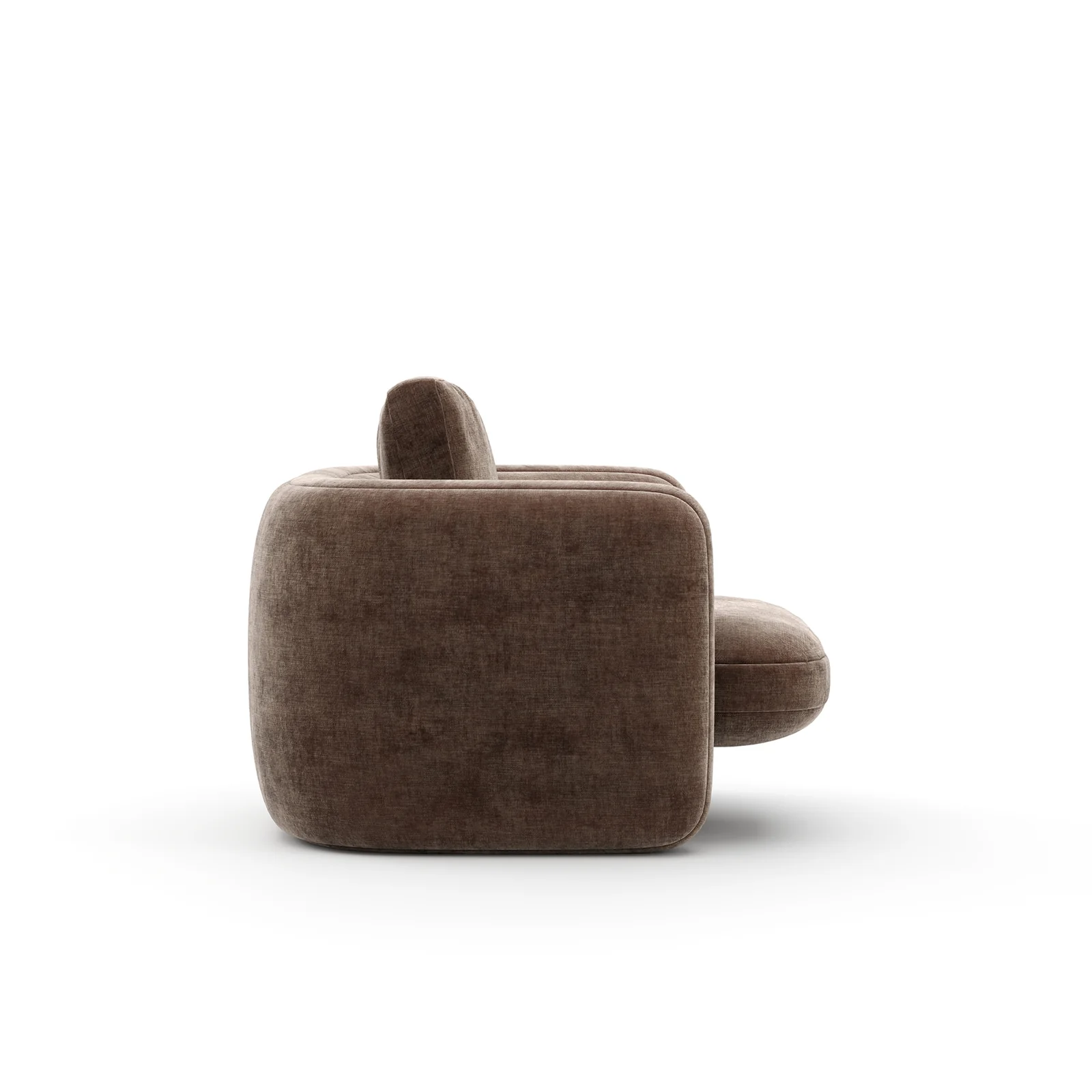 Overlap Chair Dark Taupe — view 3