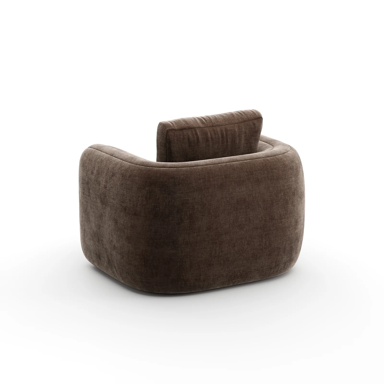 Overlap Chair Dark Taupe — view 4