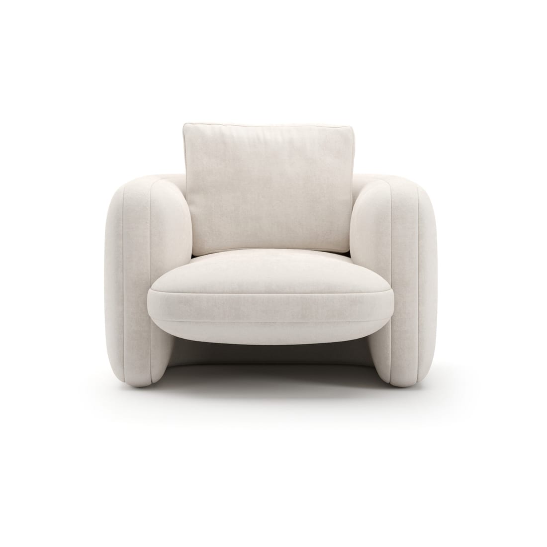 Overlap Chair Ecru