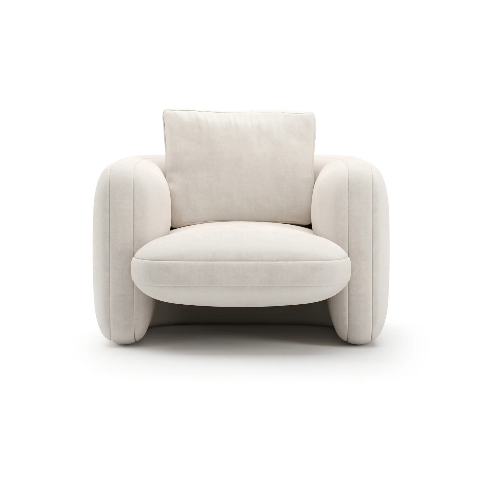 Overlap Chair Ecru