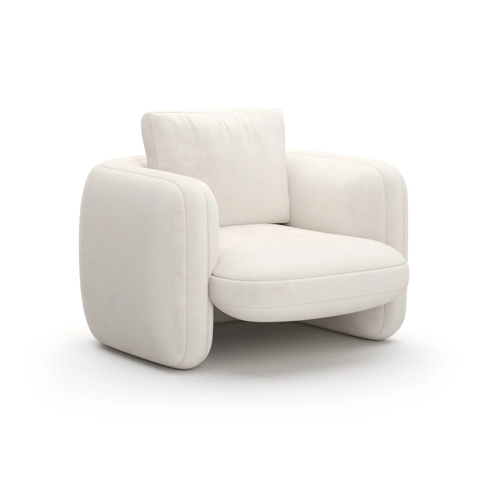 Overlap Chair Ecru — view 7