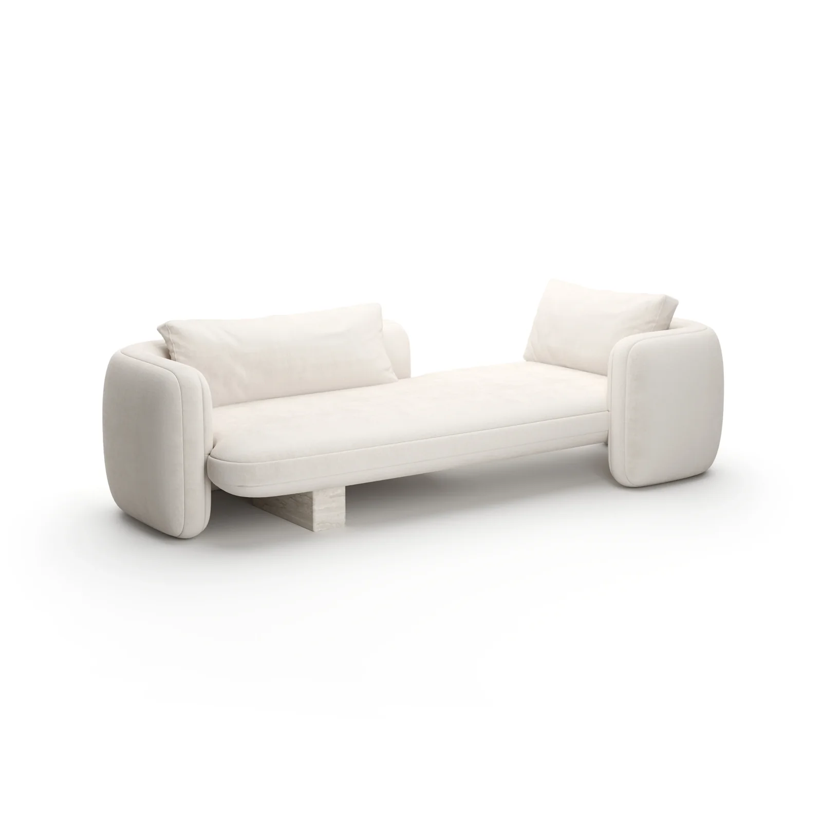 Overlap Bedroom Chaise Ecru — view 2