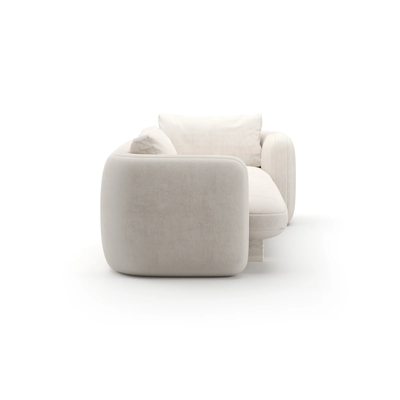 Overlap Bedroom Chaise Ecru — view 3