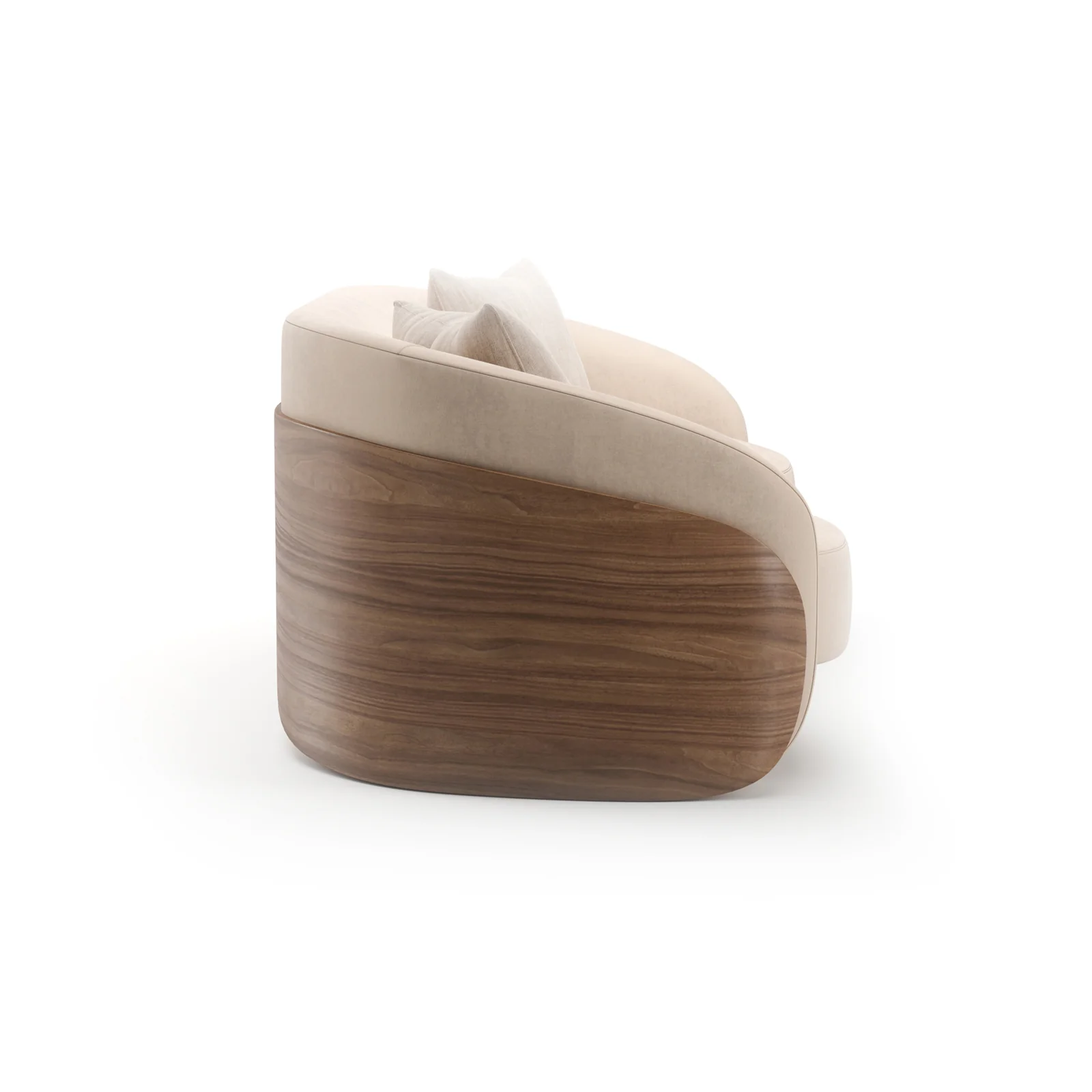 Fleur Wood Back Sofa — view 6
