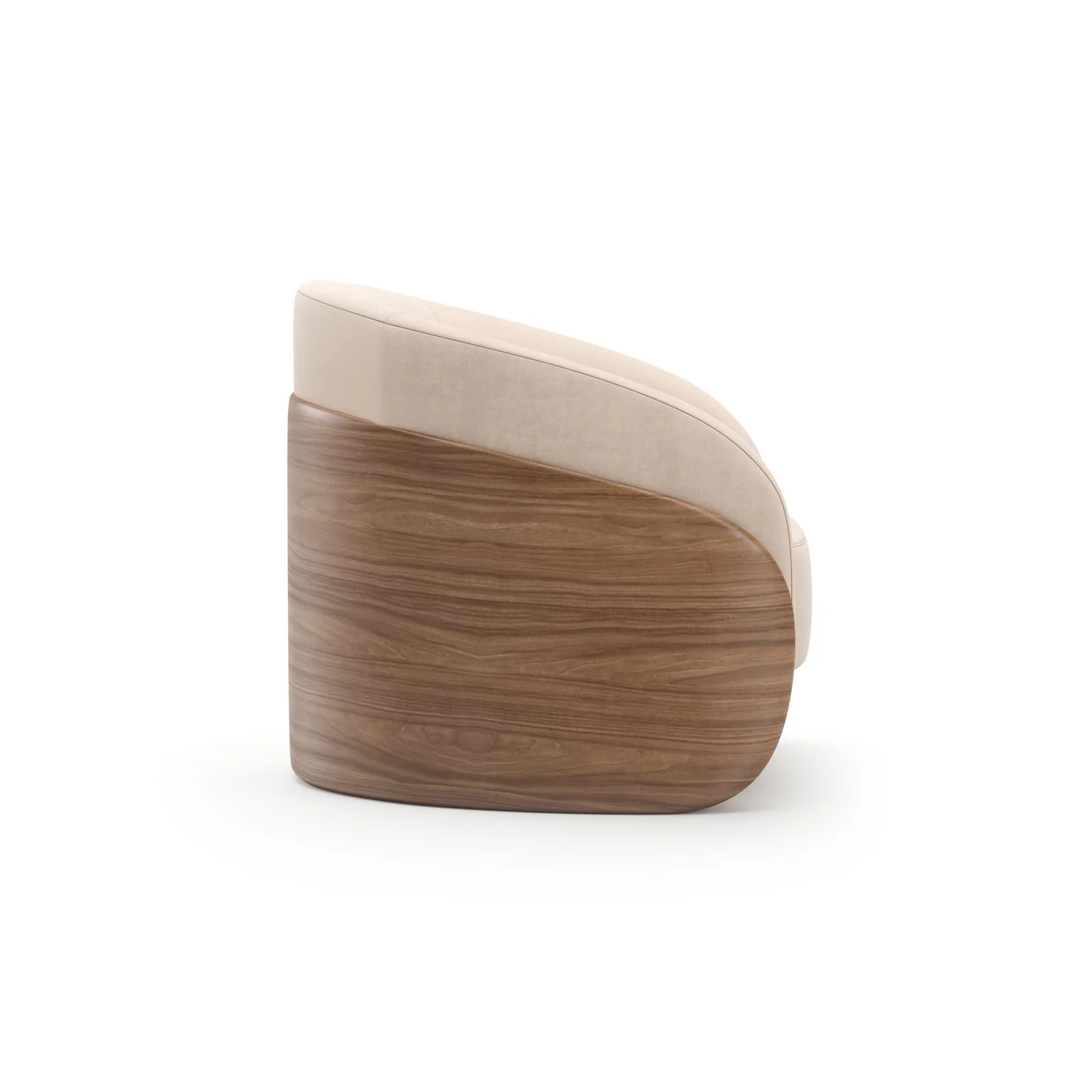 Fleur Wood Back Lounge Chair — view 5