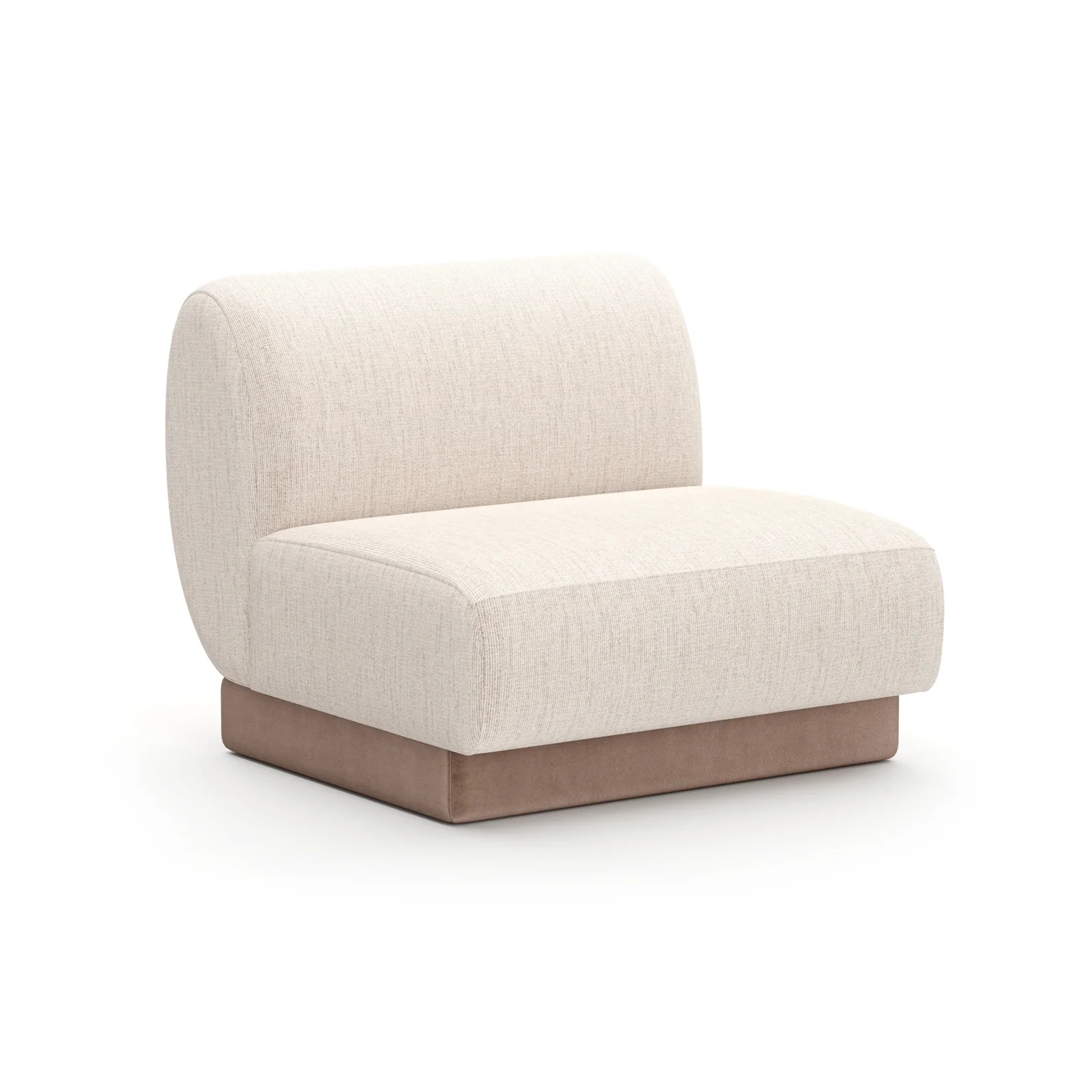 Seta Armless Chair Oatmeal — view 3