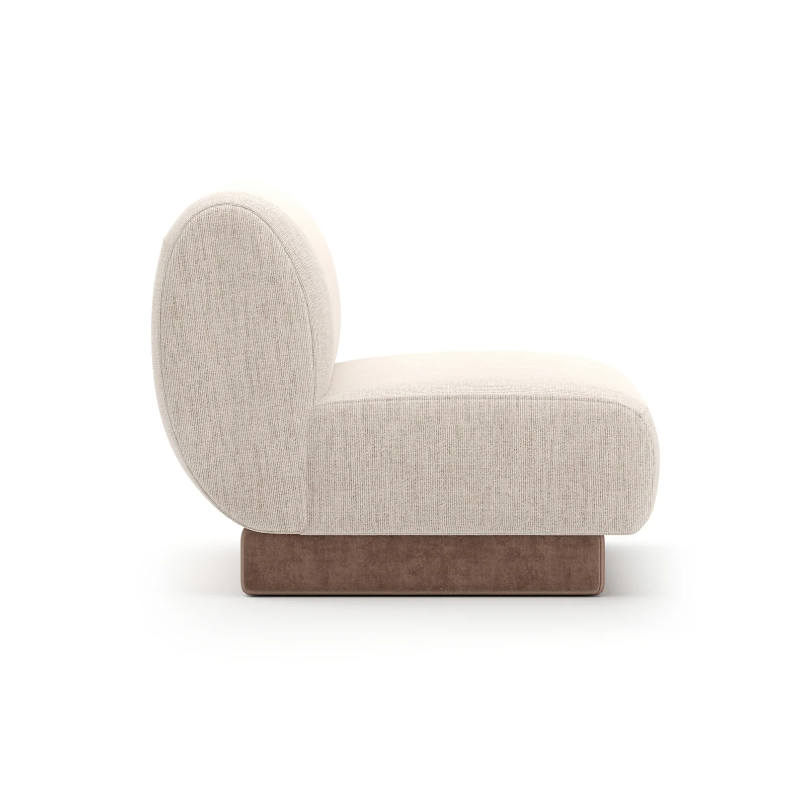 Seta Armless Chair Oatmeal — view 4