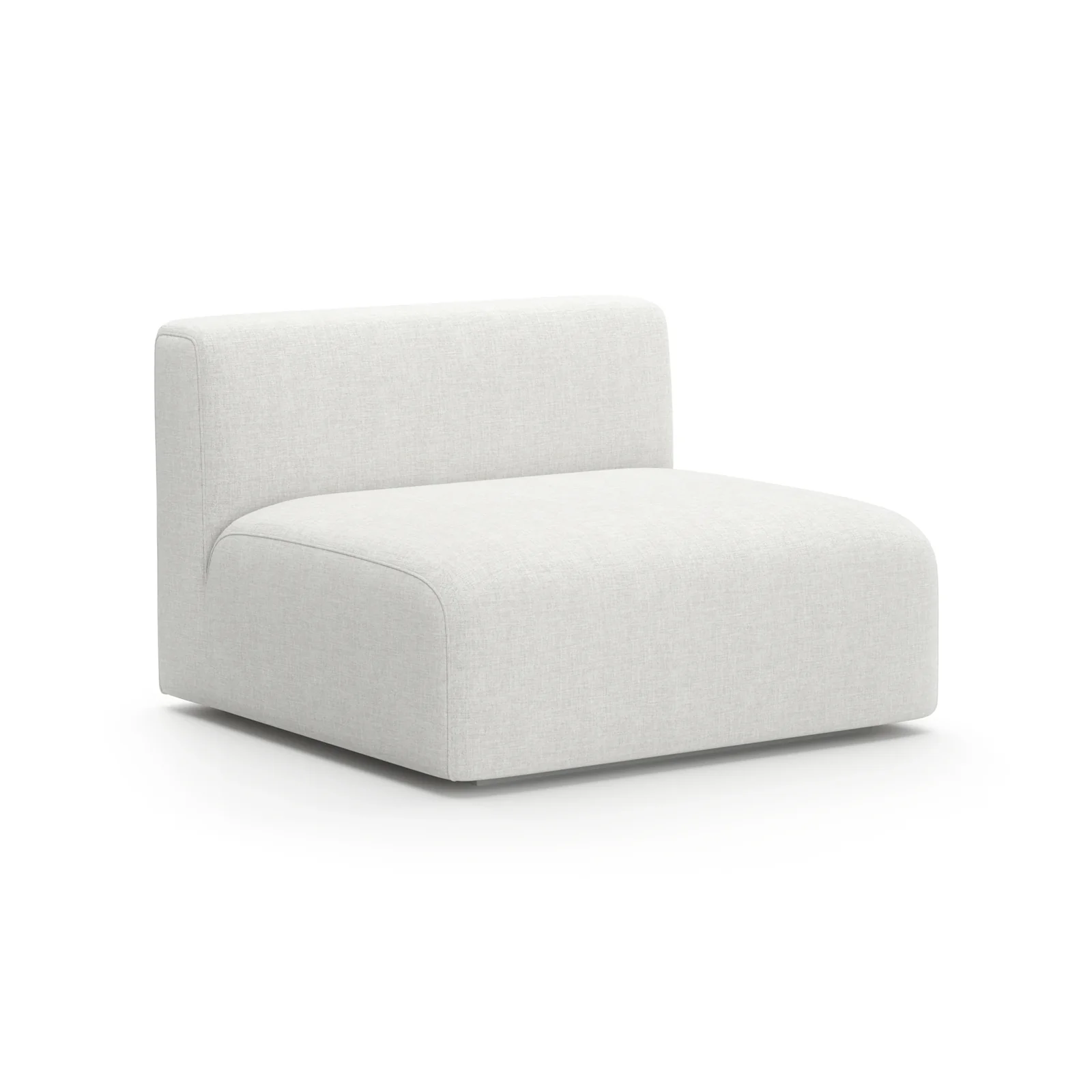 Rhythm Armless Chair Ivory — view 3