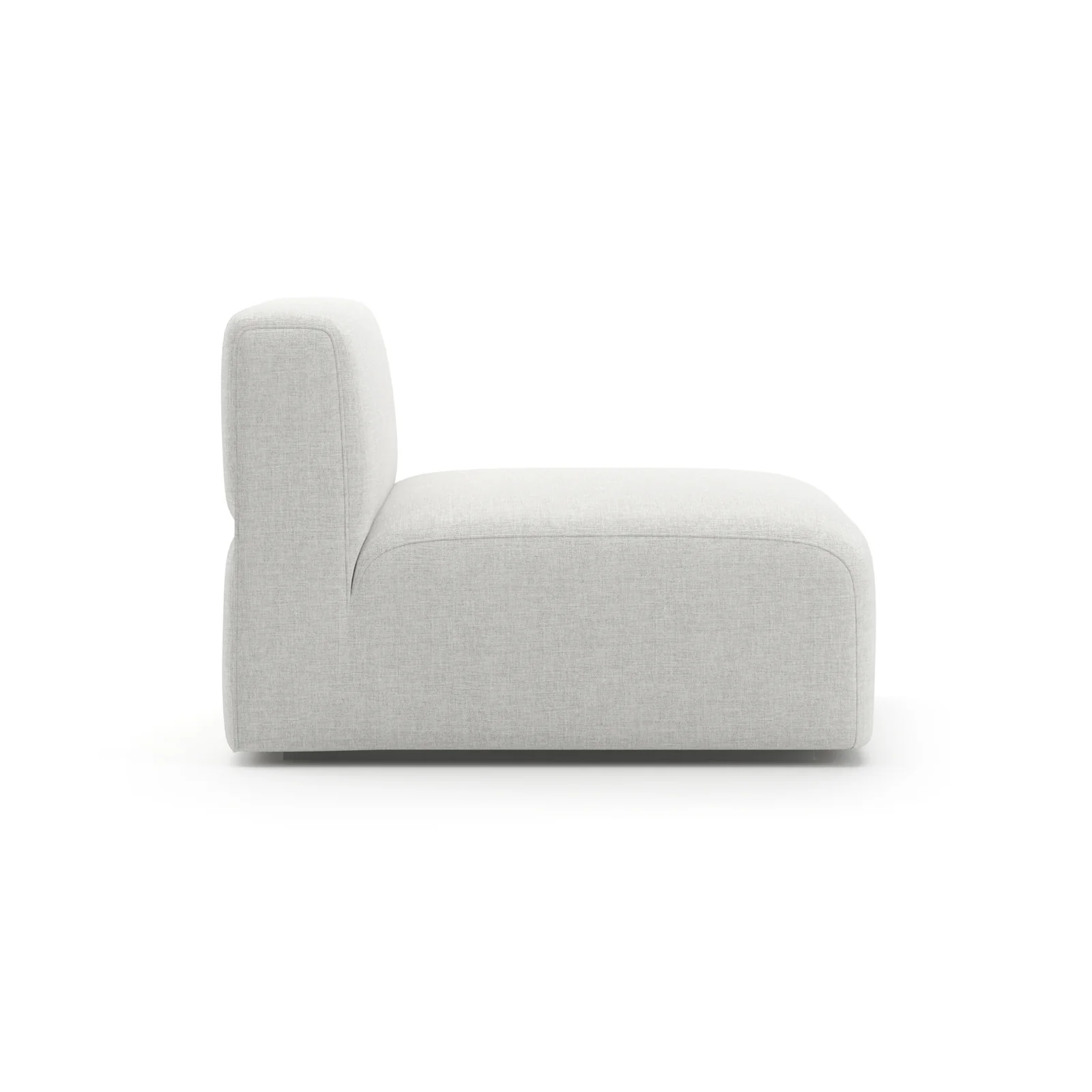 Rhythm Armless Chair Ivory — view 4