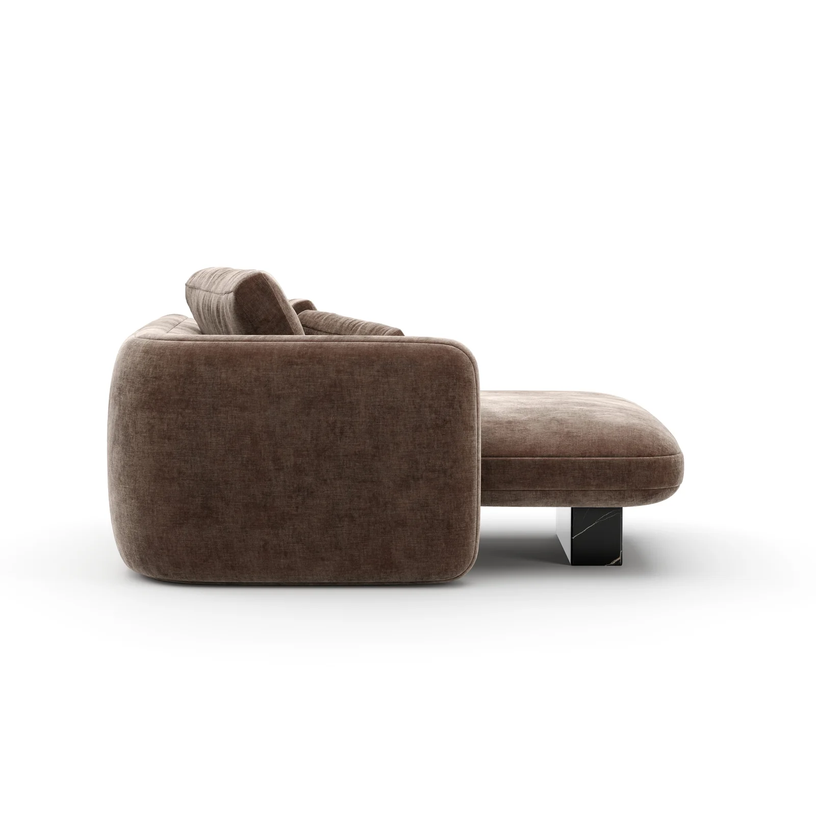 Overlap Laf Chaise Dark Taupe — view 6