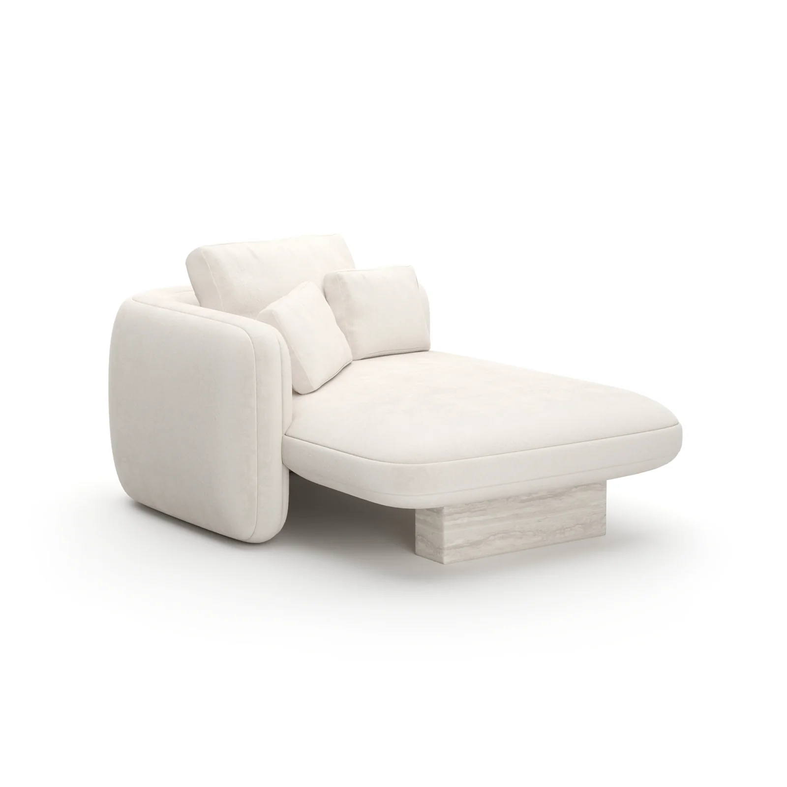 Overlap Laf Chaise Ecru — view 2