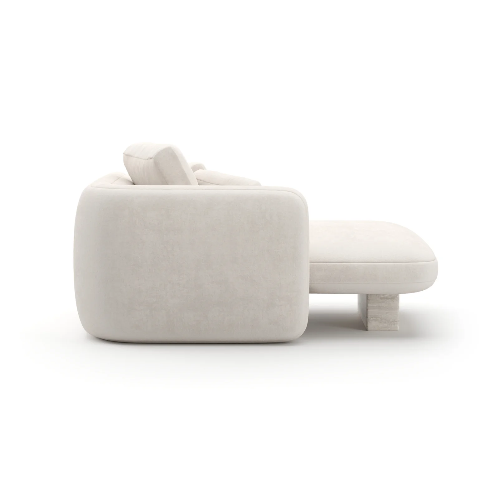 Overlap Laf Chaise Ecru — view 5