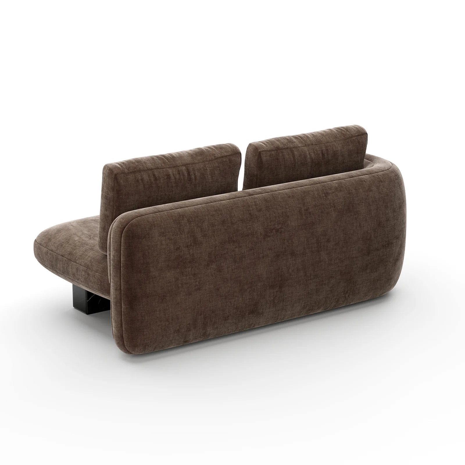 Overlap Laf Loveseat Dark Taupe — view 6