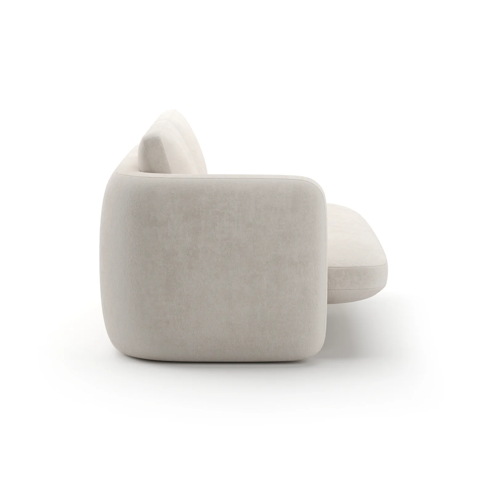 Overlap Laf Loveseat Ecru — view 6