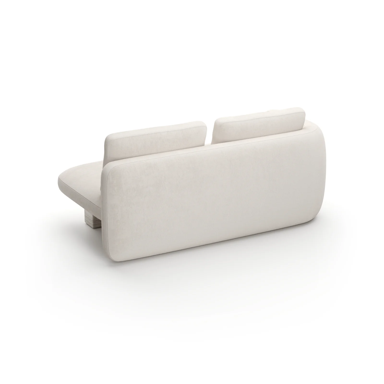 Overlap Laf Loveseat Ecru — view 7