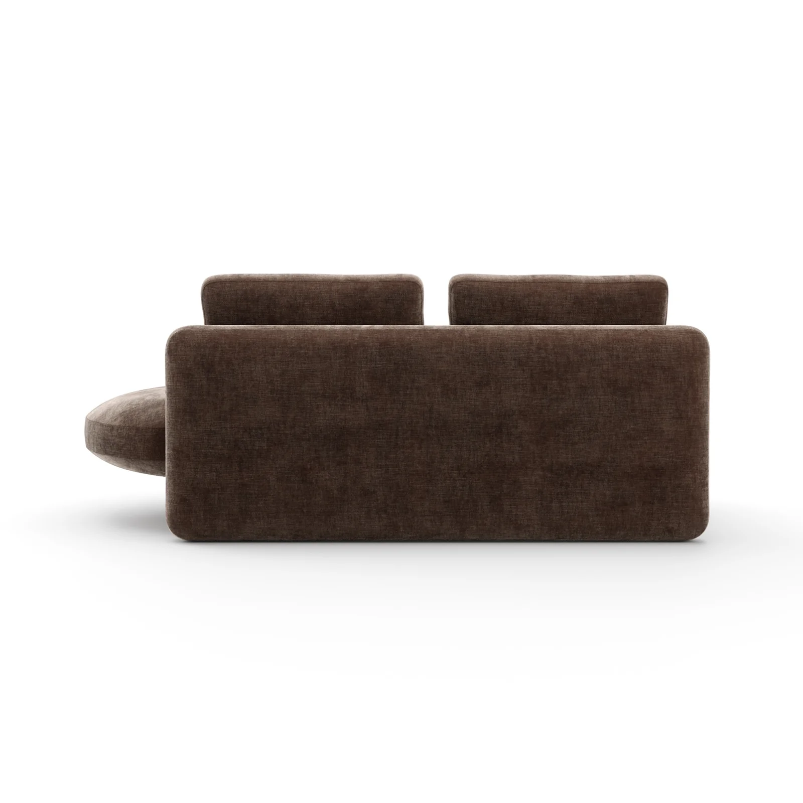 Overlap Laf Armless Bumper Dk Taupe — view 5
